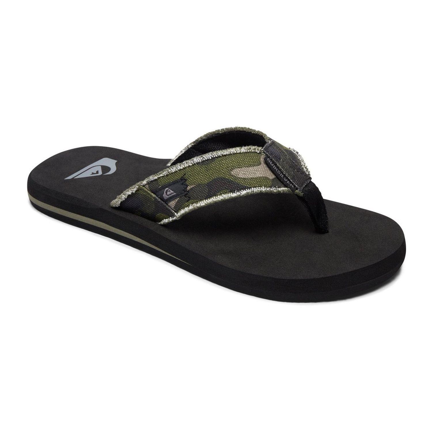 quiksilver brown flip flops