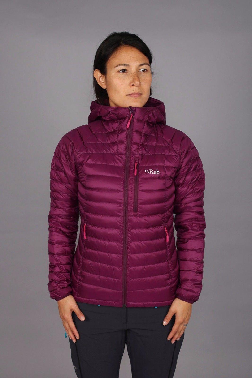 Rab Women's Microlight Alpine Down Jacket (Berry) eBay