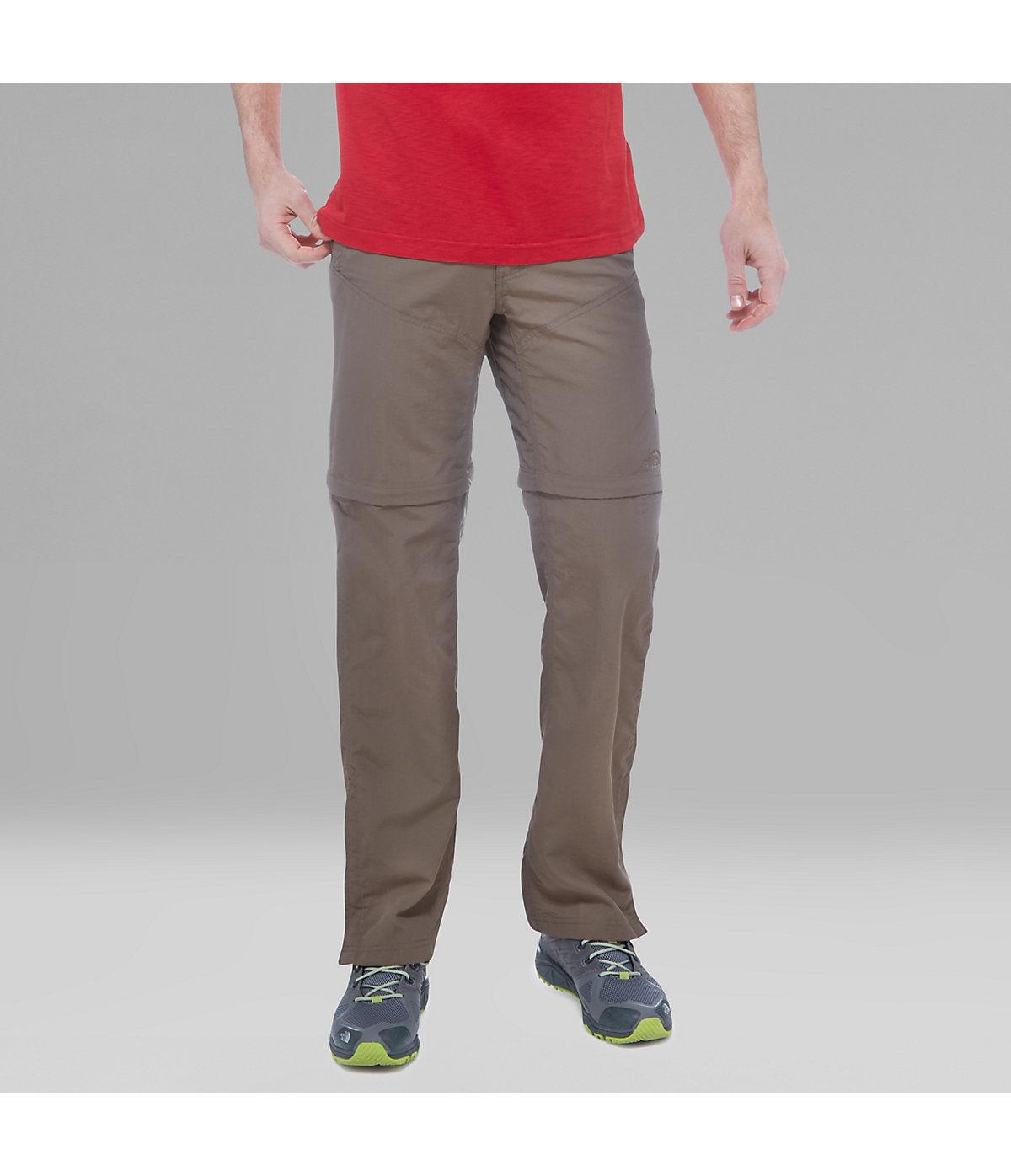 north face zip off trousers mens