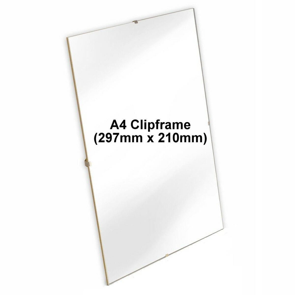 Cornice Clip Formato A4 Cornice Portafoto Senza Cornice Foto Poster Certificato Non Vetro - Foto 14 di 17