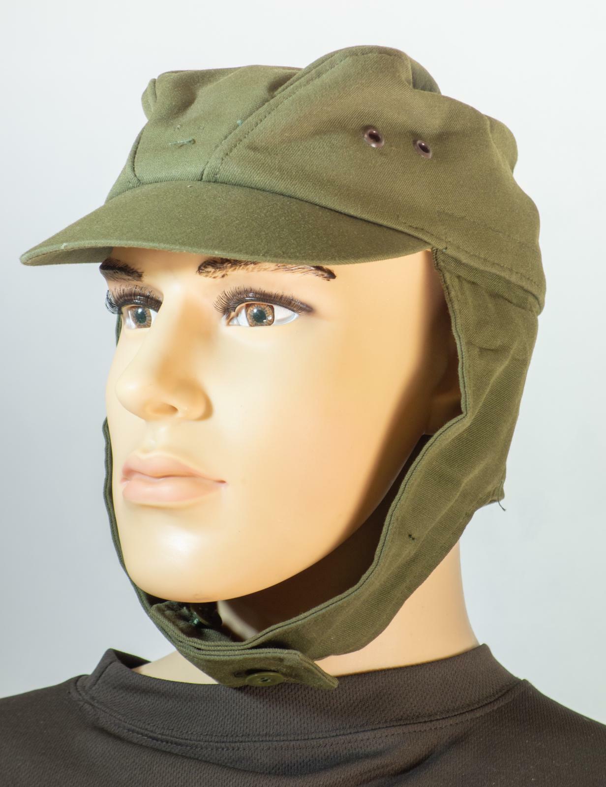 Czech army surplus M85 olive green field cap with neck cover | eBay