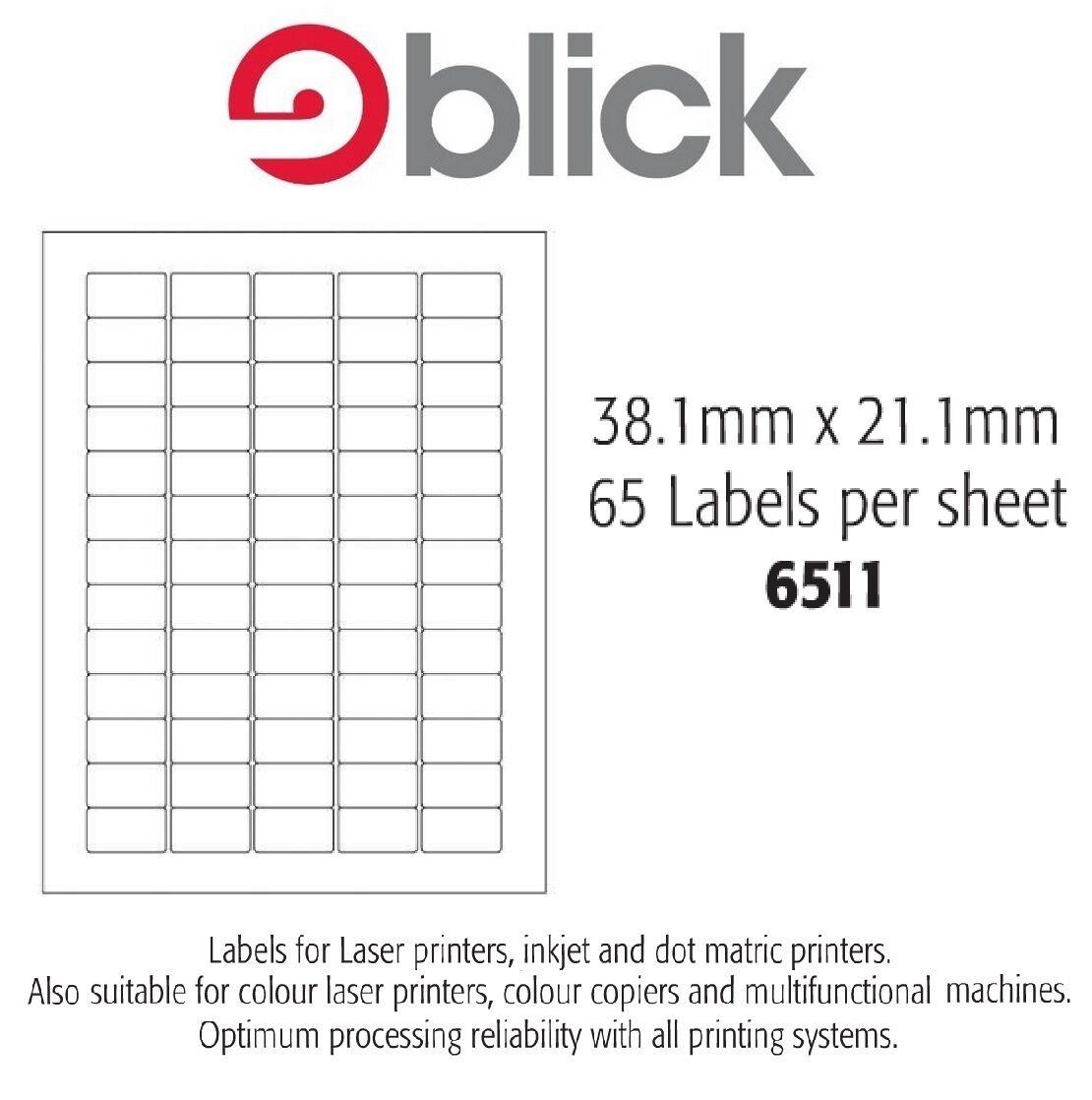 blick printer labels
