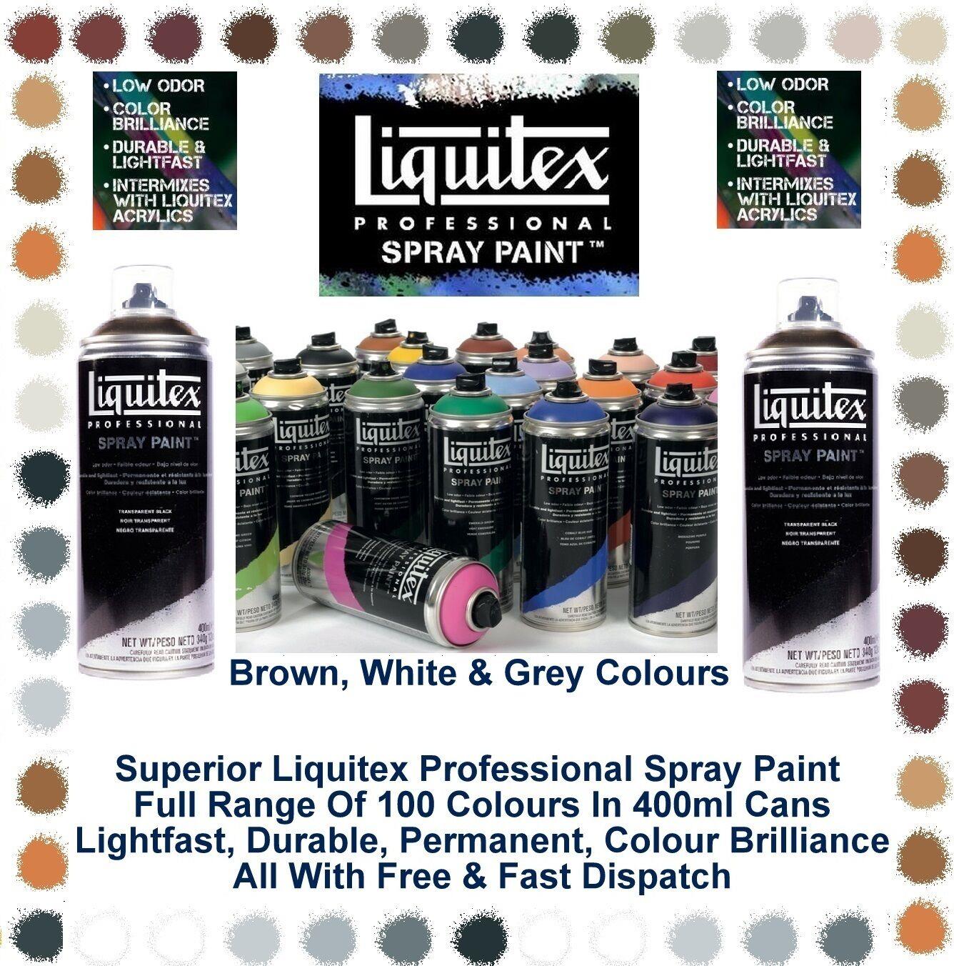 Liquitex Professional Spray Paint Aerosol Can Art 400ml Brown White