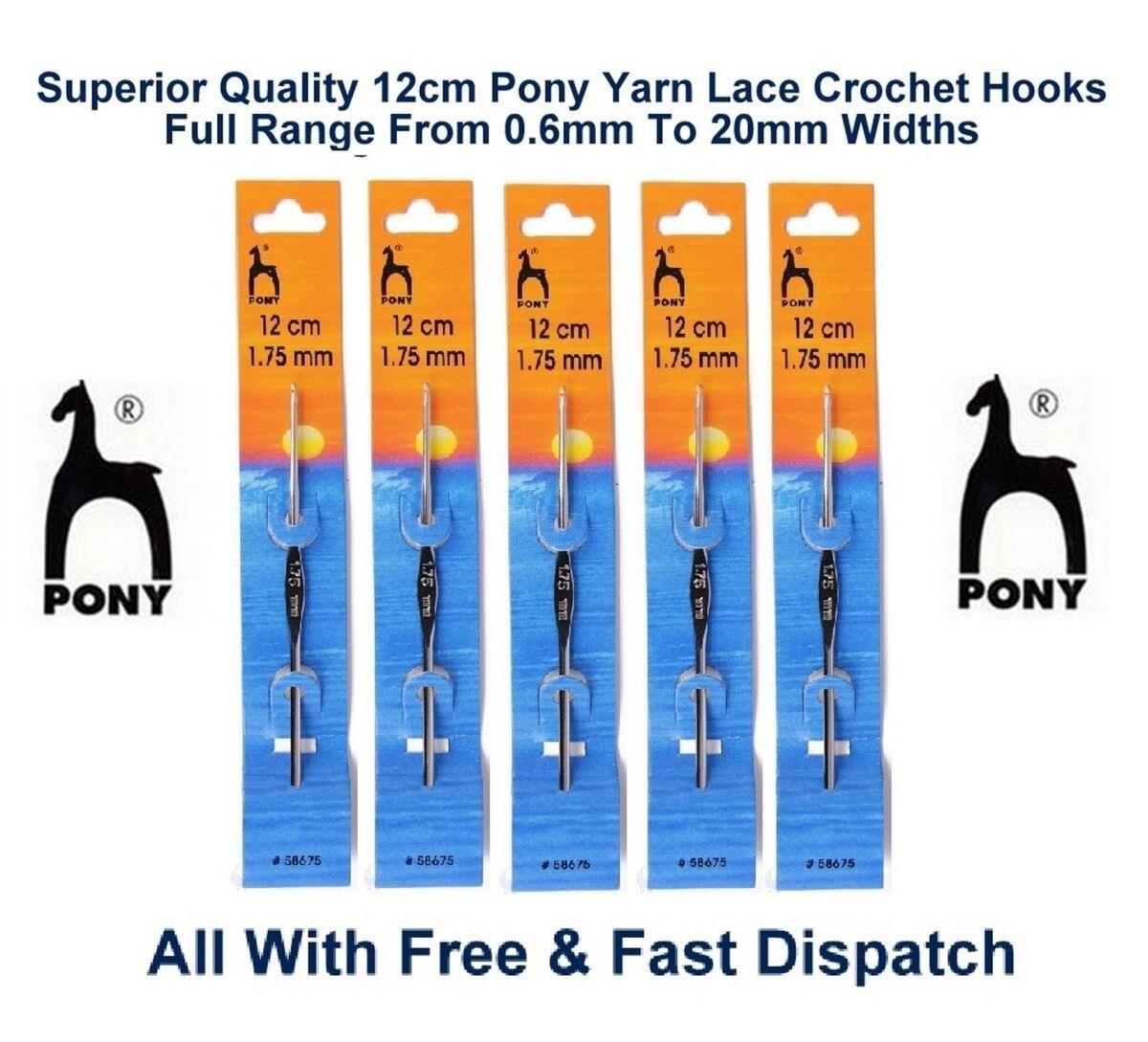 PONY Crochet Hook 16 taglie da 2mm a 20mm