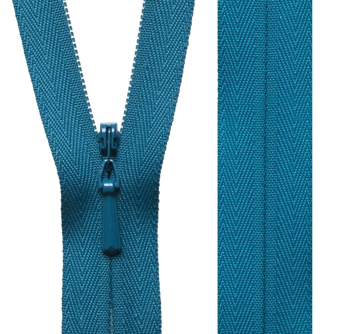 100 18/" Invisible Zippers ~Closed Bottom~ Black ~ YKK