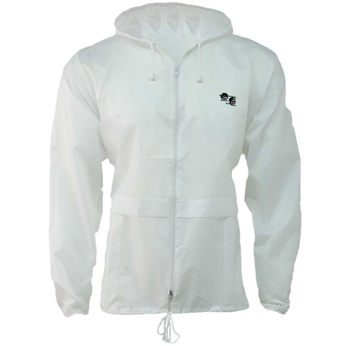 Bowls Lawn Bowling Kagool Cagoule Unisex Hooded Rain Jacket White eBay