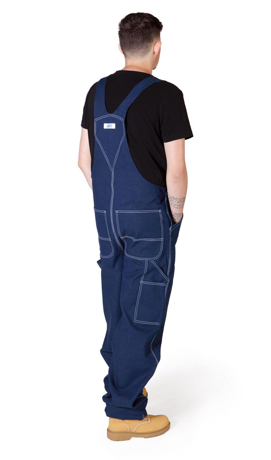 Liberty Indigo Denim Work Dungarees Mens Dungarees Bib Overalls Big and