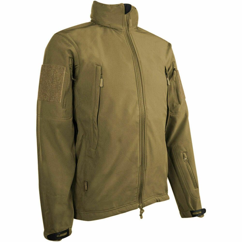 HIGHLANDER TACTICAL ARMY SOFT SHELL MENS WATERPROOF HOODED MILITARY ...