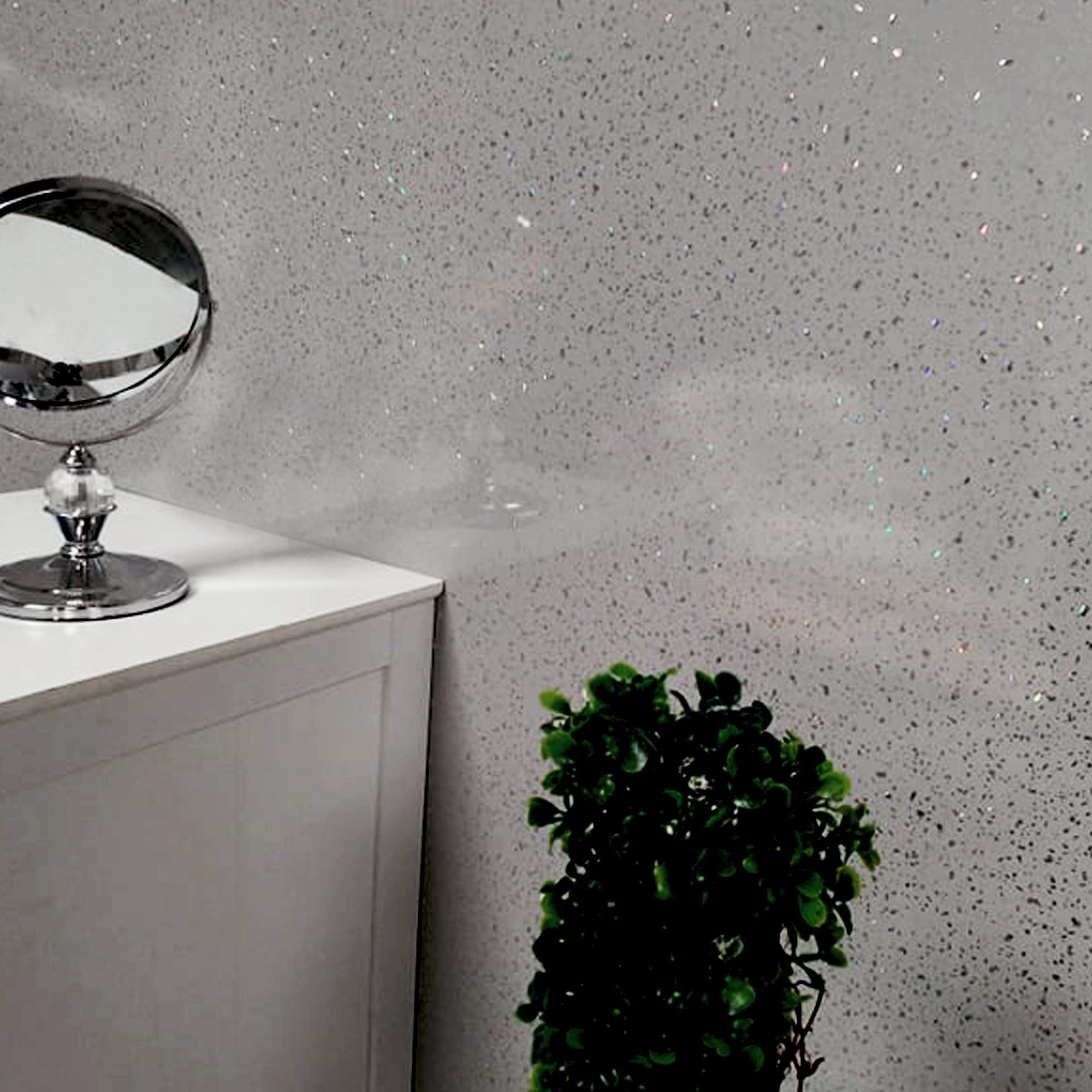 Grey Sparkle Large Shower Panels Bathroom Wet Wall ...