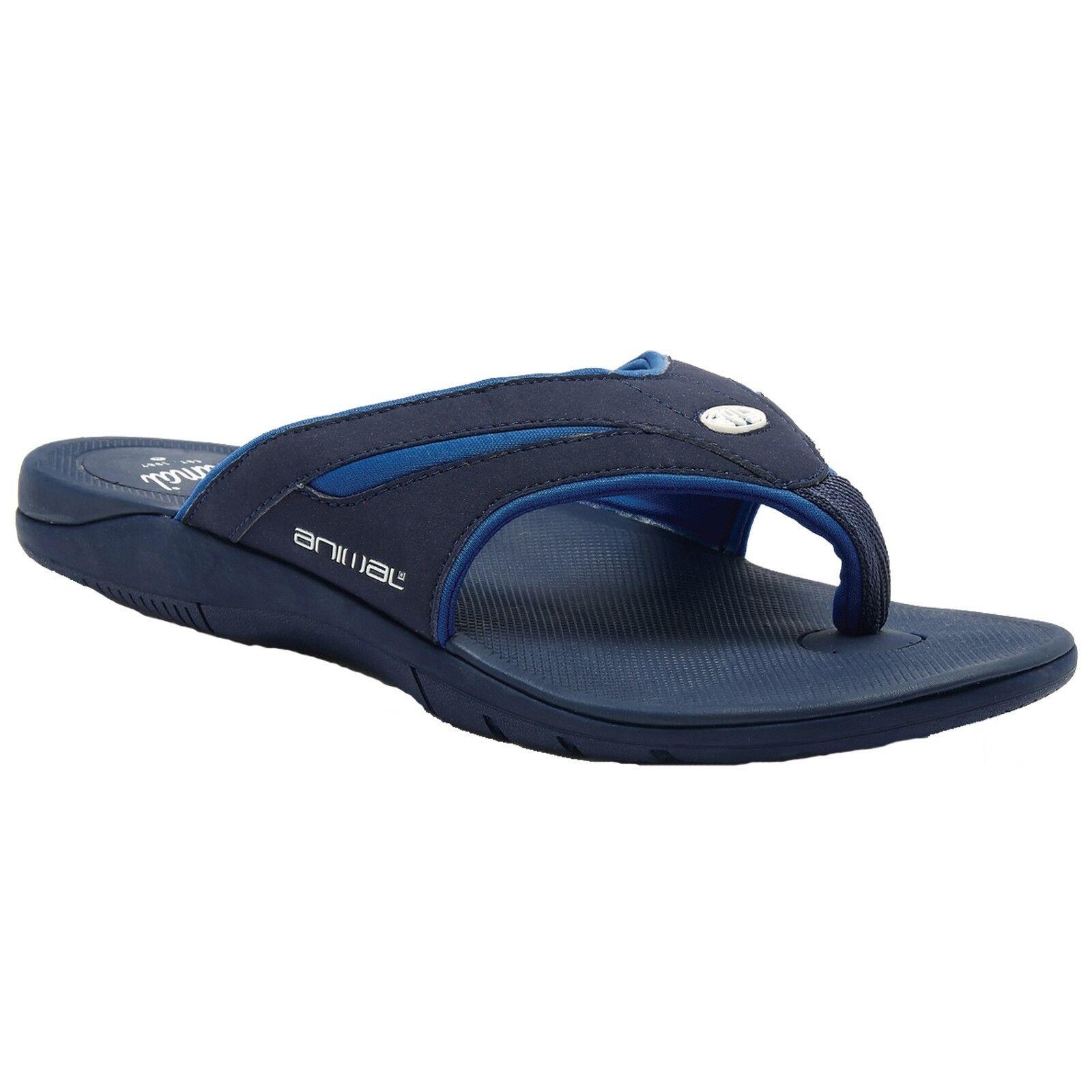 animal fader flip flops men's