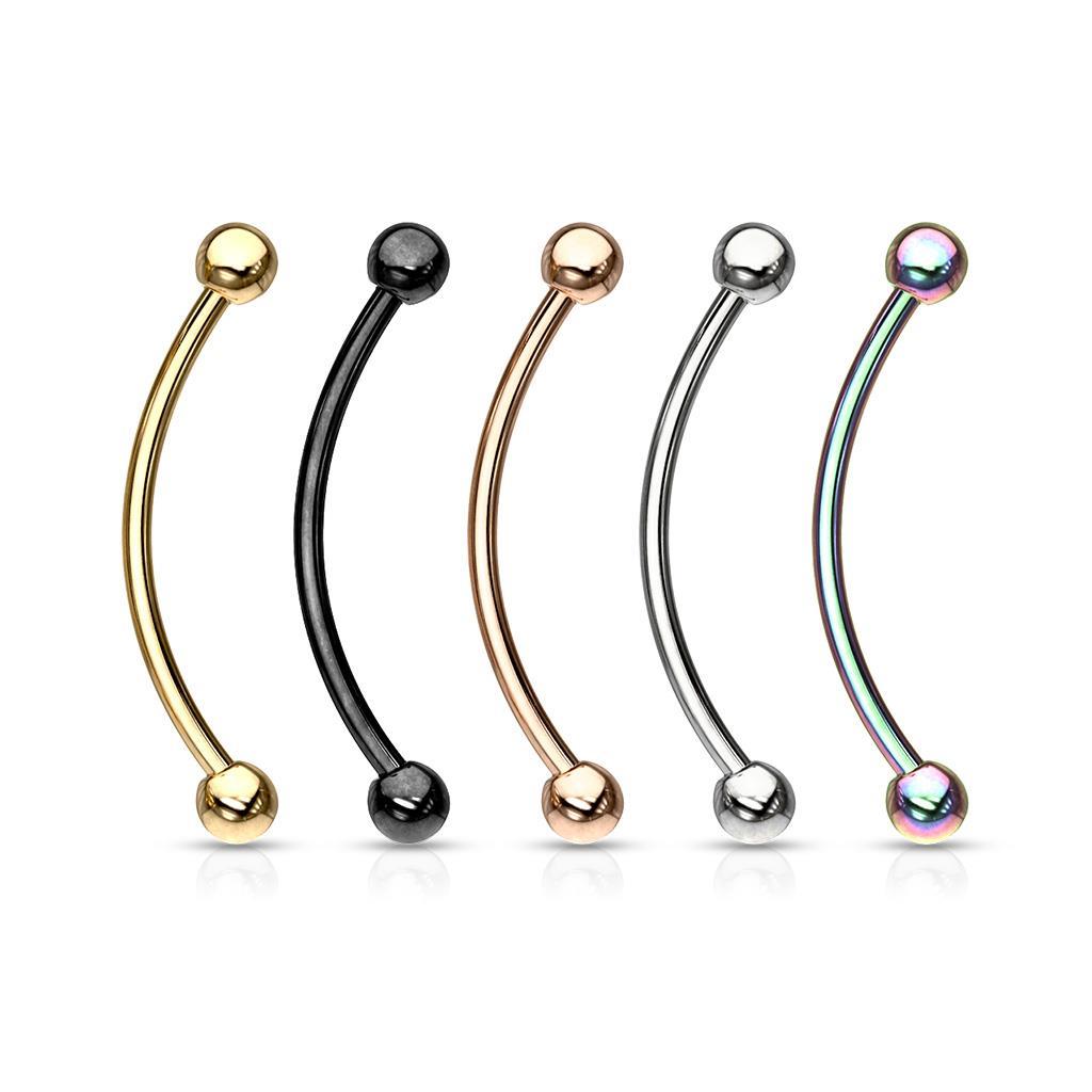 Curved Surgical Steel Barbell For Snake Eye Piercing eBay