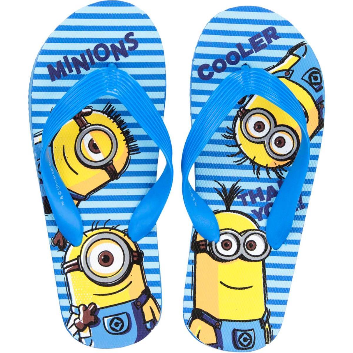 Kids Girls Licenced Minions Flip Flop You are 1 in a Minion Outdoor Beach