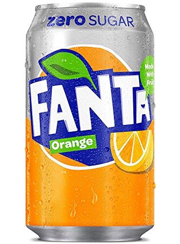 Fanta Orange Zero Sugar Cans 330ml 