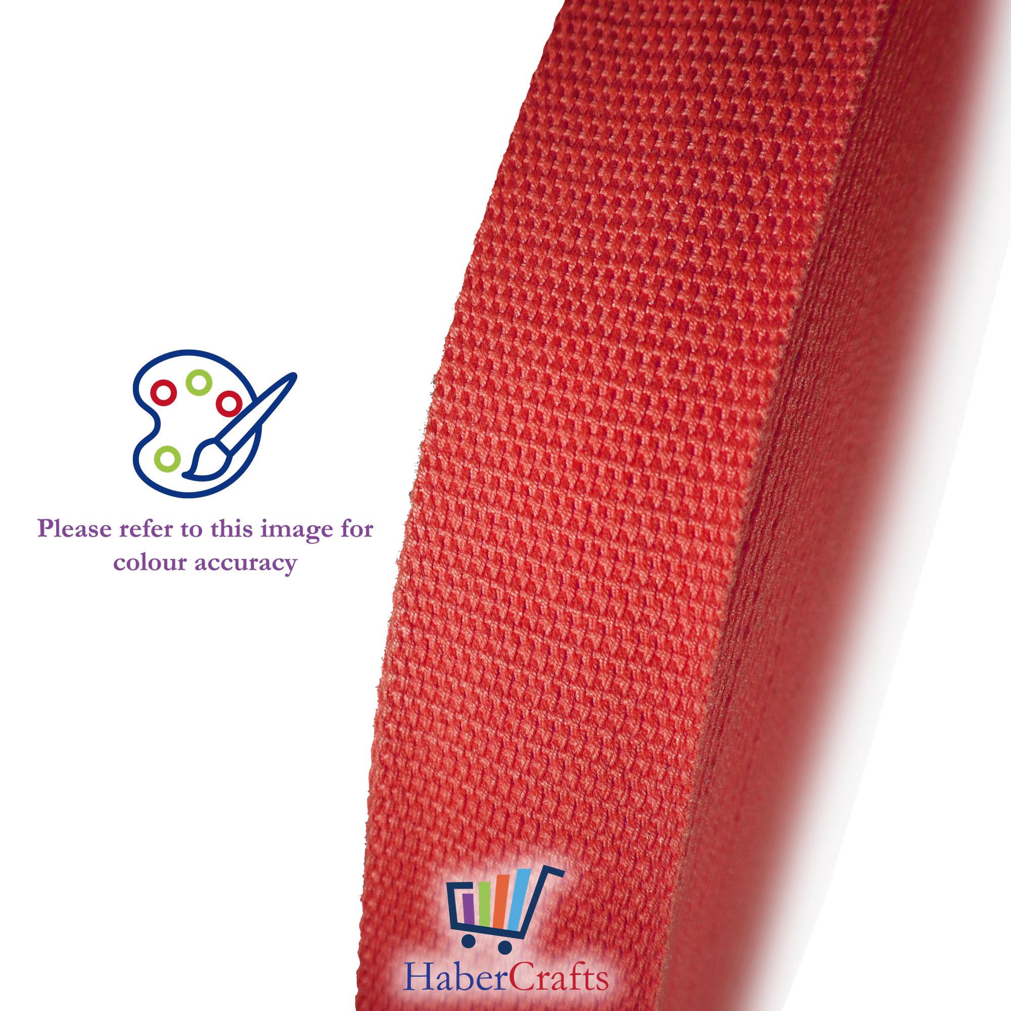 Red 38mm Cotton Webbing Tape Strapping 1.5 Inch Belt Strap Bag Making Apron