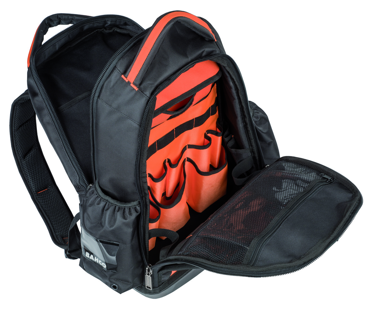 Mochila/mochila de almacenamiento de herramientas para electricistas profesionales Bahco 4750FB8 - Imagen 8 de 11