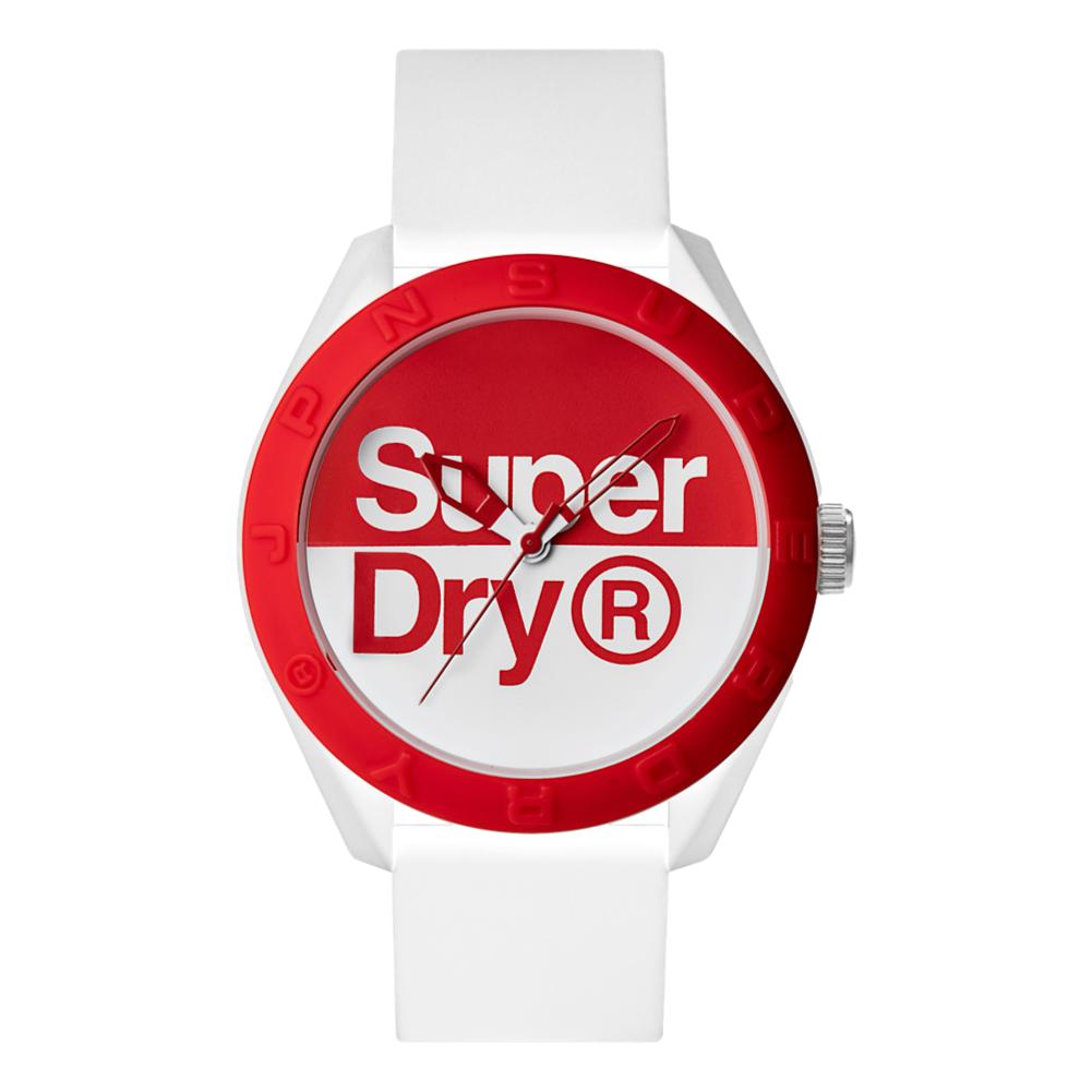 red superdry watch