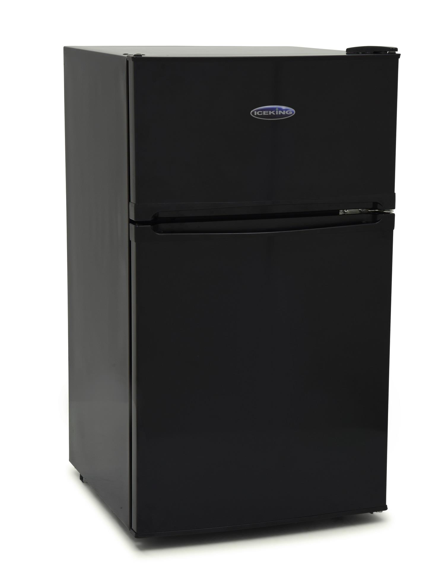 Iceking Ik2023k 48cm Freestanding 2 Door Under Counter Fridge Freezer Black 713091597266 Ebay