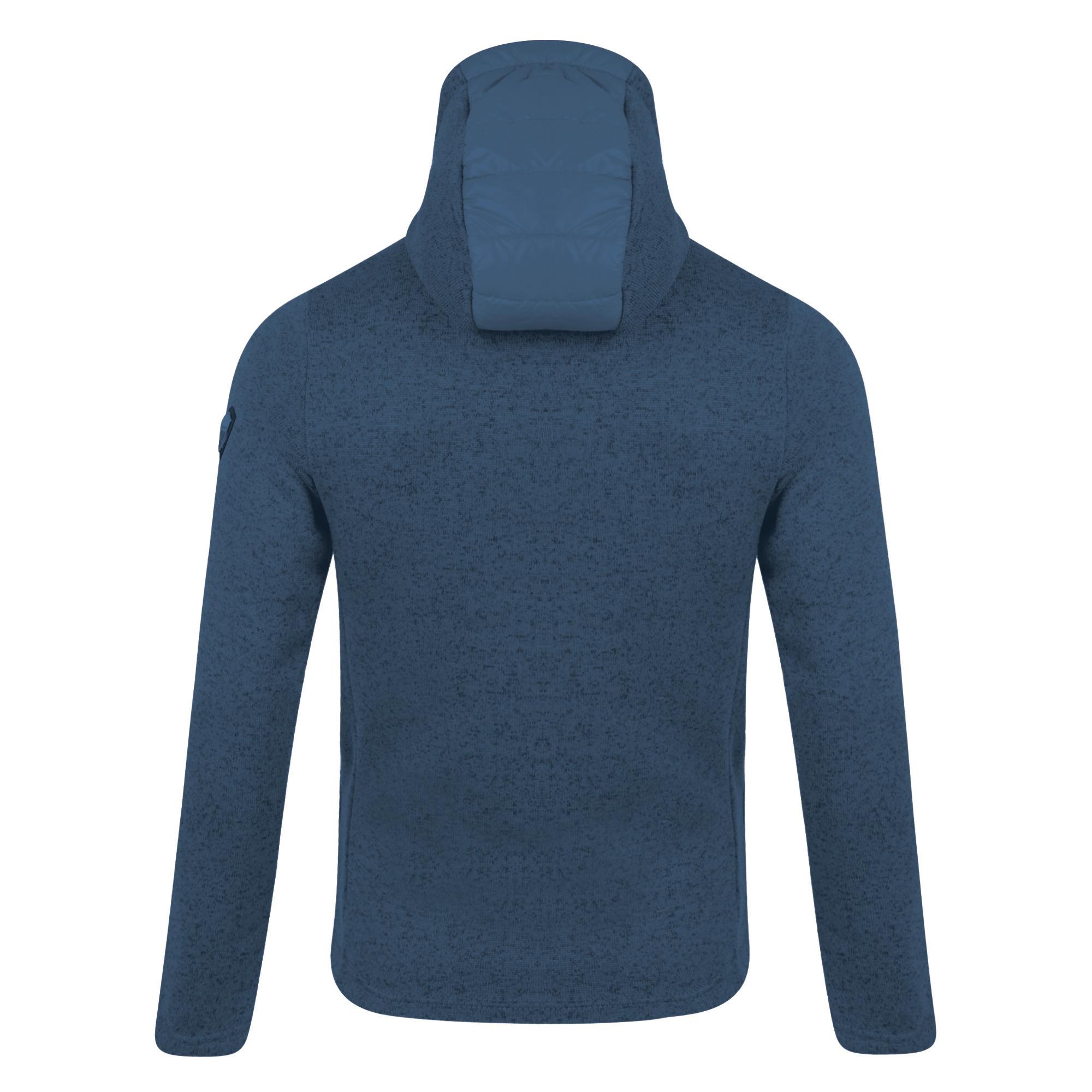 Dare2b Combine Sweater Mens Hooded Full ZIp Fleece Jacket Hybrid - Picture 3 of 16