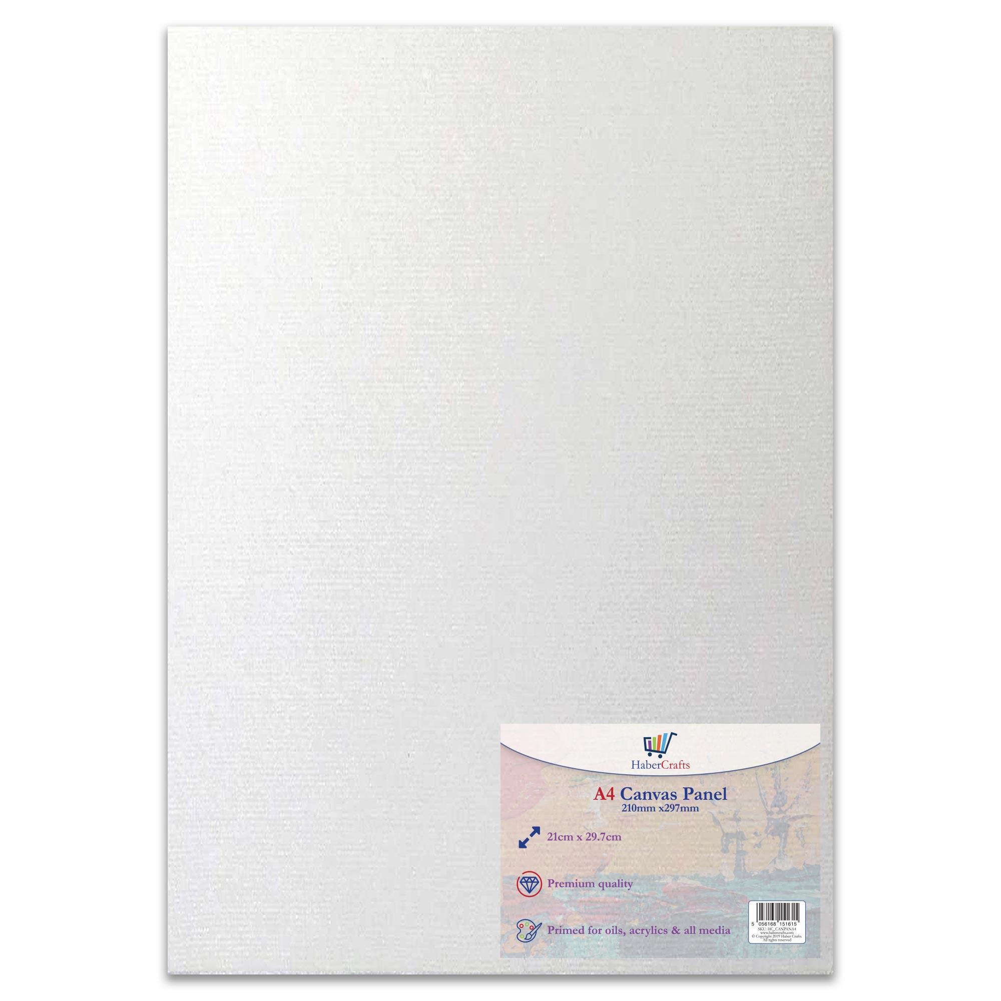 A4 Artist Canvas Boards Primed Panel Acrylic Oil Painting 100% Cotton
