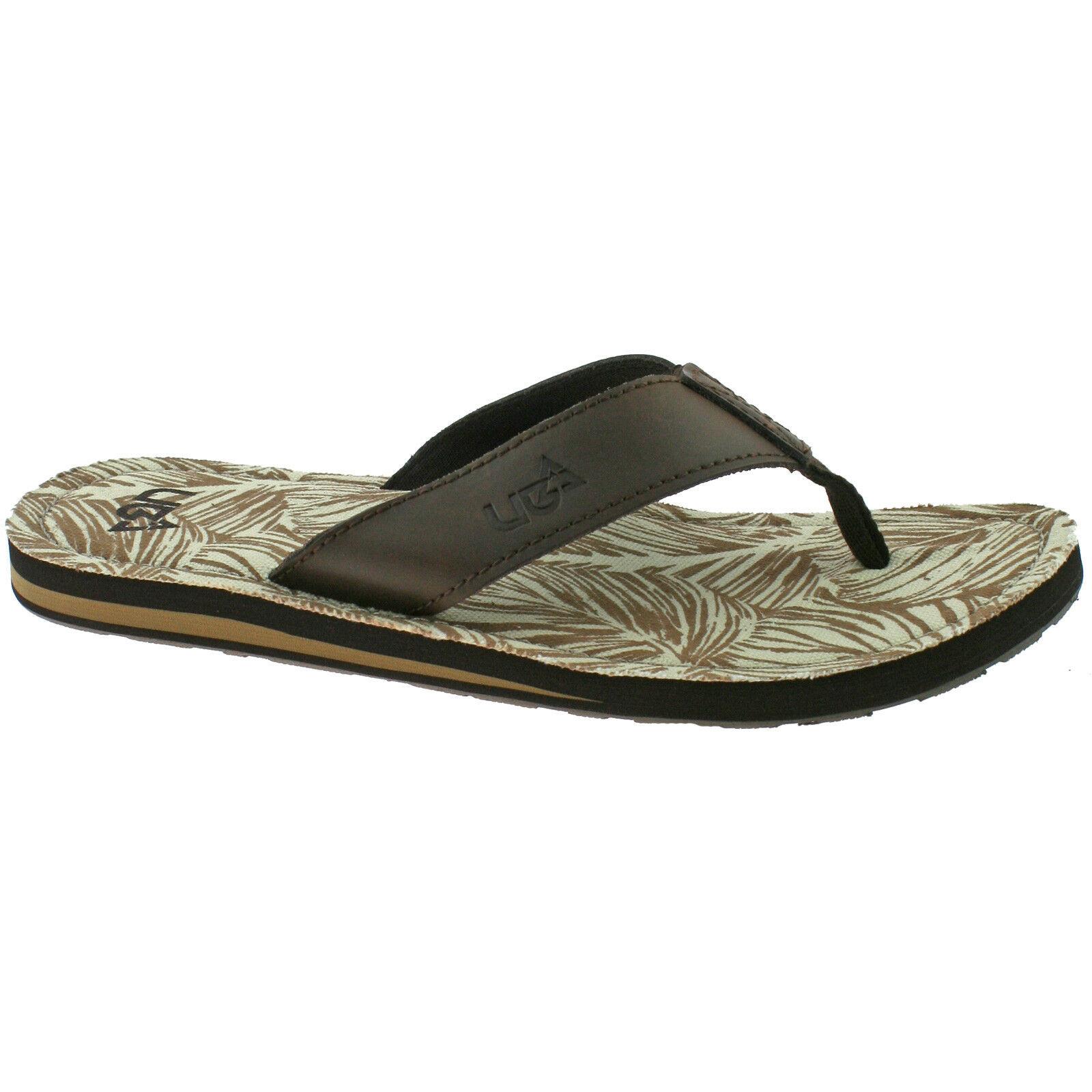 mens toe post leather sandals