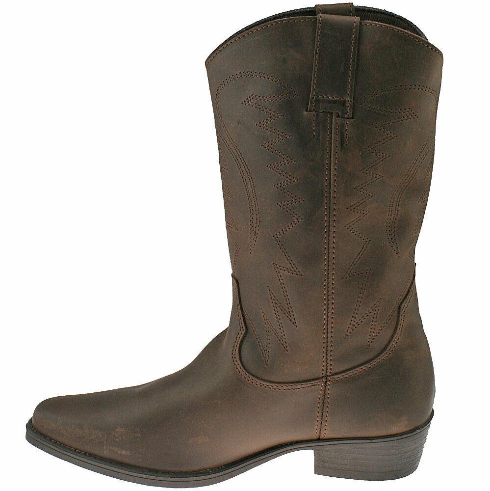 MENS WRANGLER TEX HI LEATHER COWBOY BOOTS SIZE UK 7 - 12 DARK BROWN WM122980K | eBay