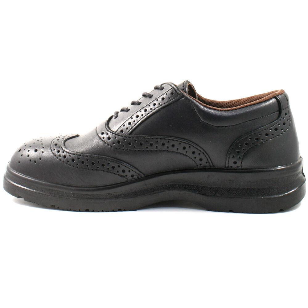 MENS GRAFTERS LEATHER SAFETY SHOES SIZE UK 6 12 BROGUE