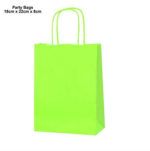 Sacchetti di Carta Festa Natale Compleanno Manico Pesanti Forte Sacchetti Regalo 120gsm (12 Colori) - Foto 11 di 20