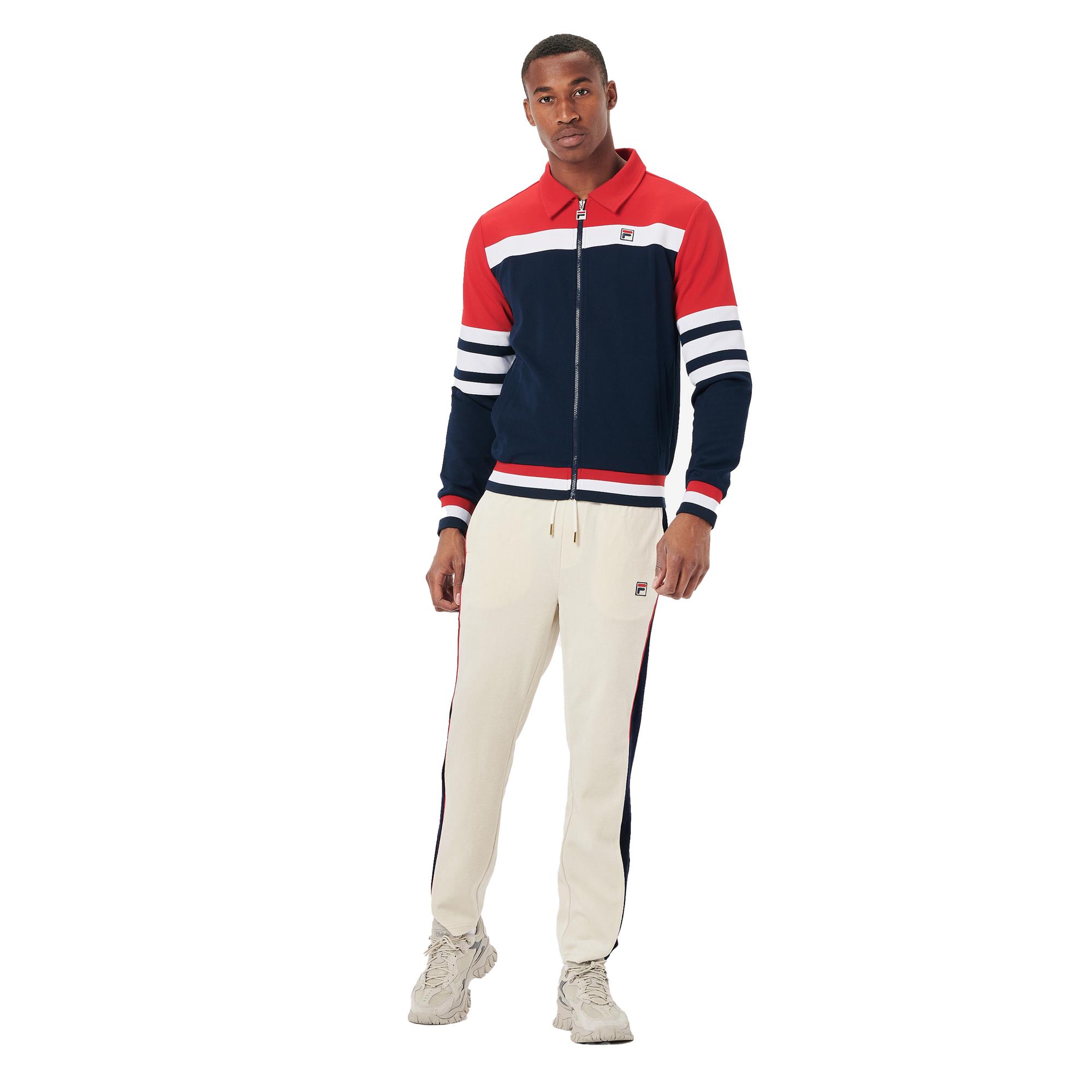 Fila Mens LM037817 Classic Down Collar Tracksuit Top | eBay