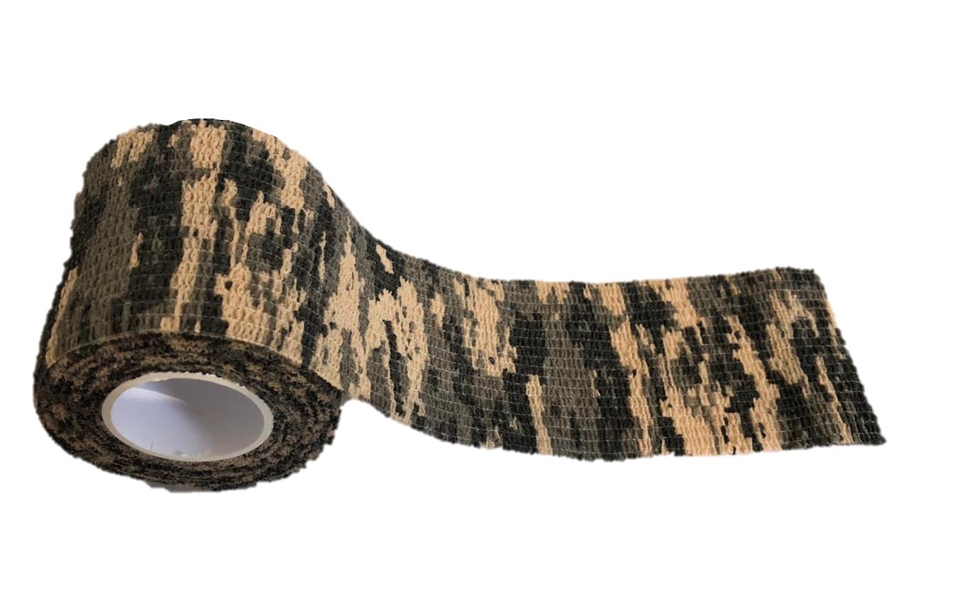 Cinta de camuflaje envoltura reutilizable sigilo fuerte cinta de caza tiro - Imagen 10 de 10