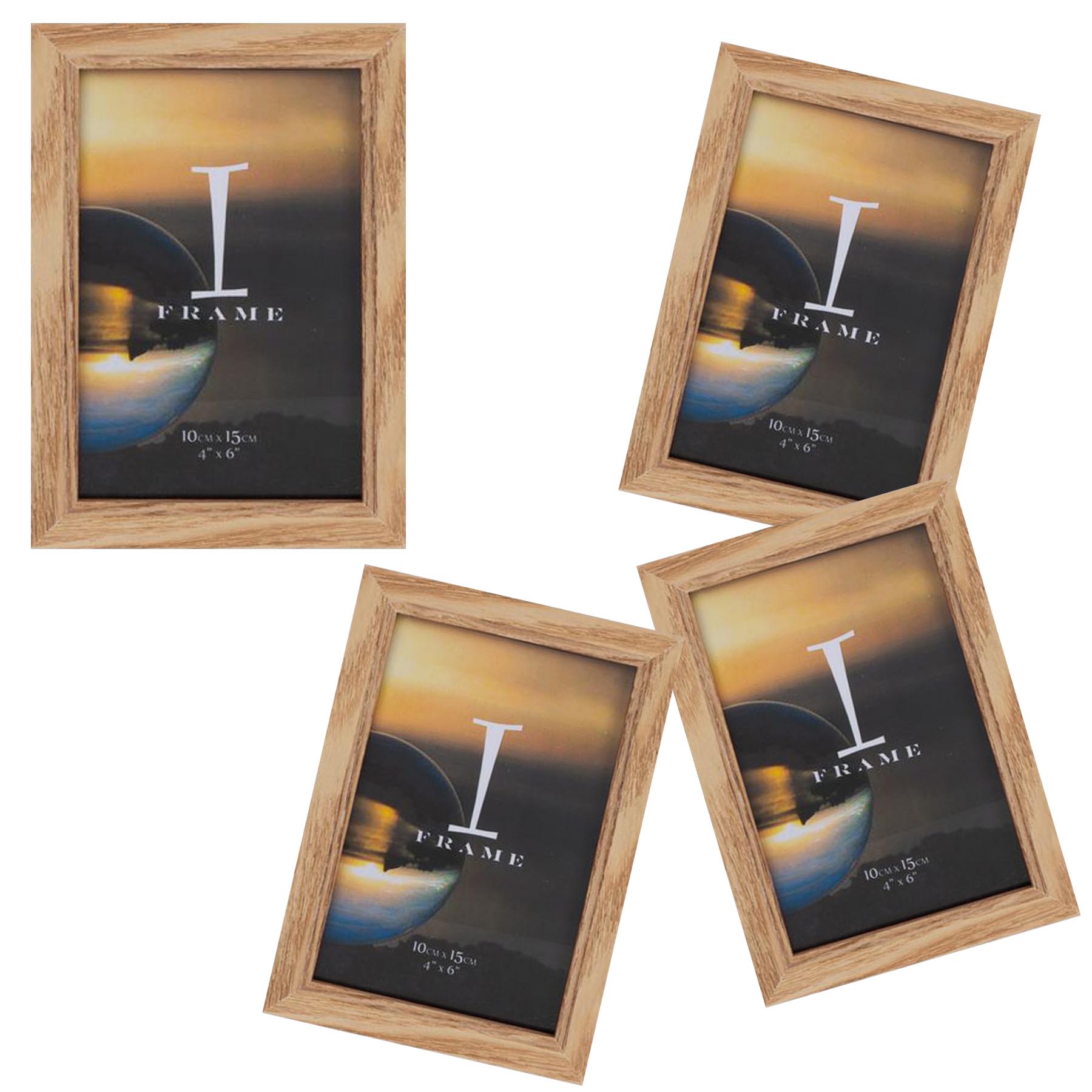 Multi Pack Plain Photo Frames iFrame - Choose Size / Colour