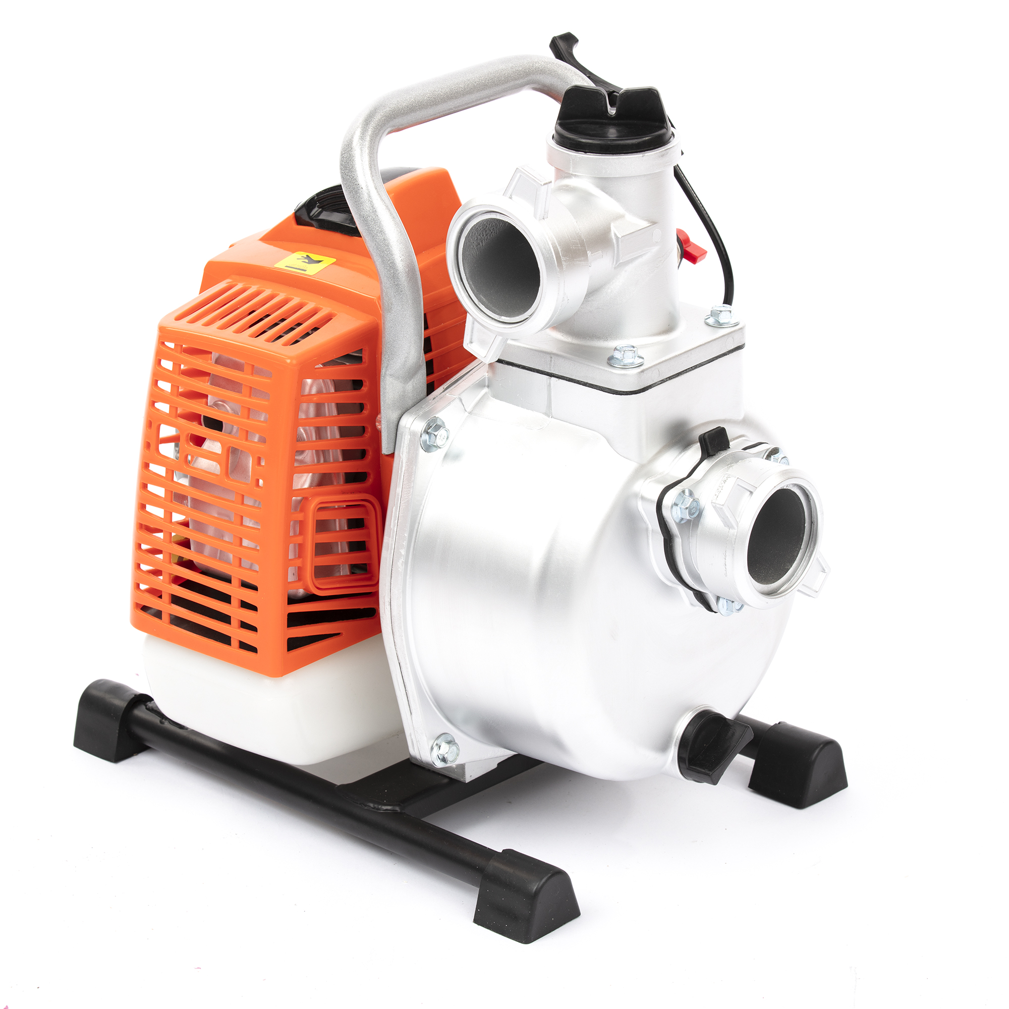 Petrol Water Pump 63cc 2" 1.5" Portable Flood Drainage Footing Garden