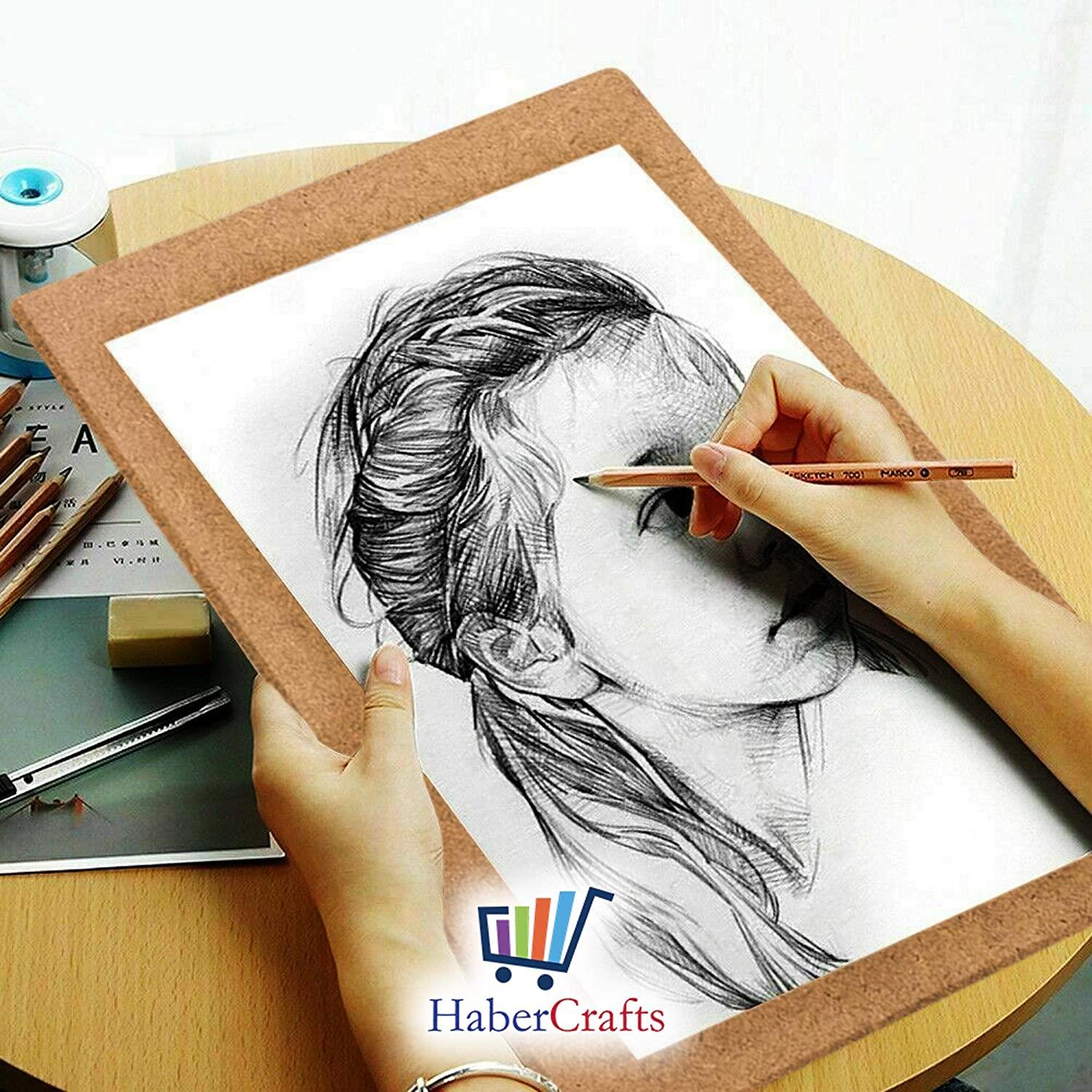 A4 MDF Drawing Board Sketching Smooth Surface Artist 12mm Thick (210mm