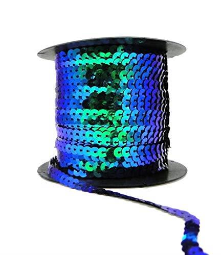 6mm Sequin Trim String Round Flat Holographic AB Sequins Costume Craft Trimming