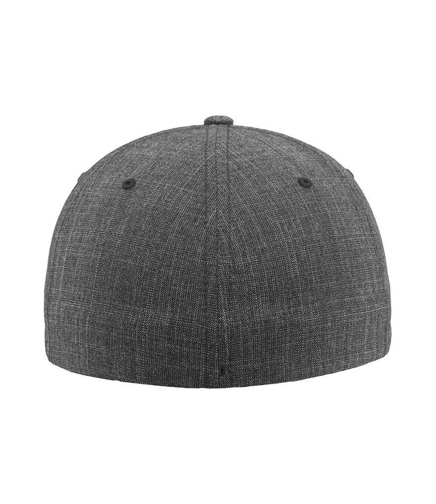 Flexfit Fine Melange 6 Panel Mid Profile Strapless Baseball Hat Cap | eBay