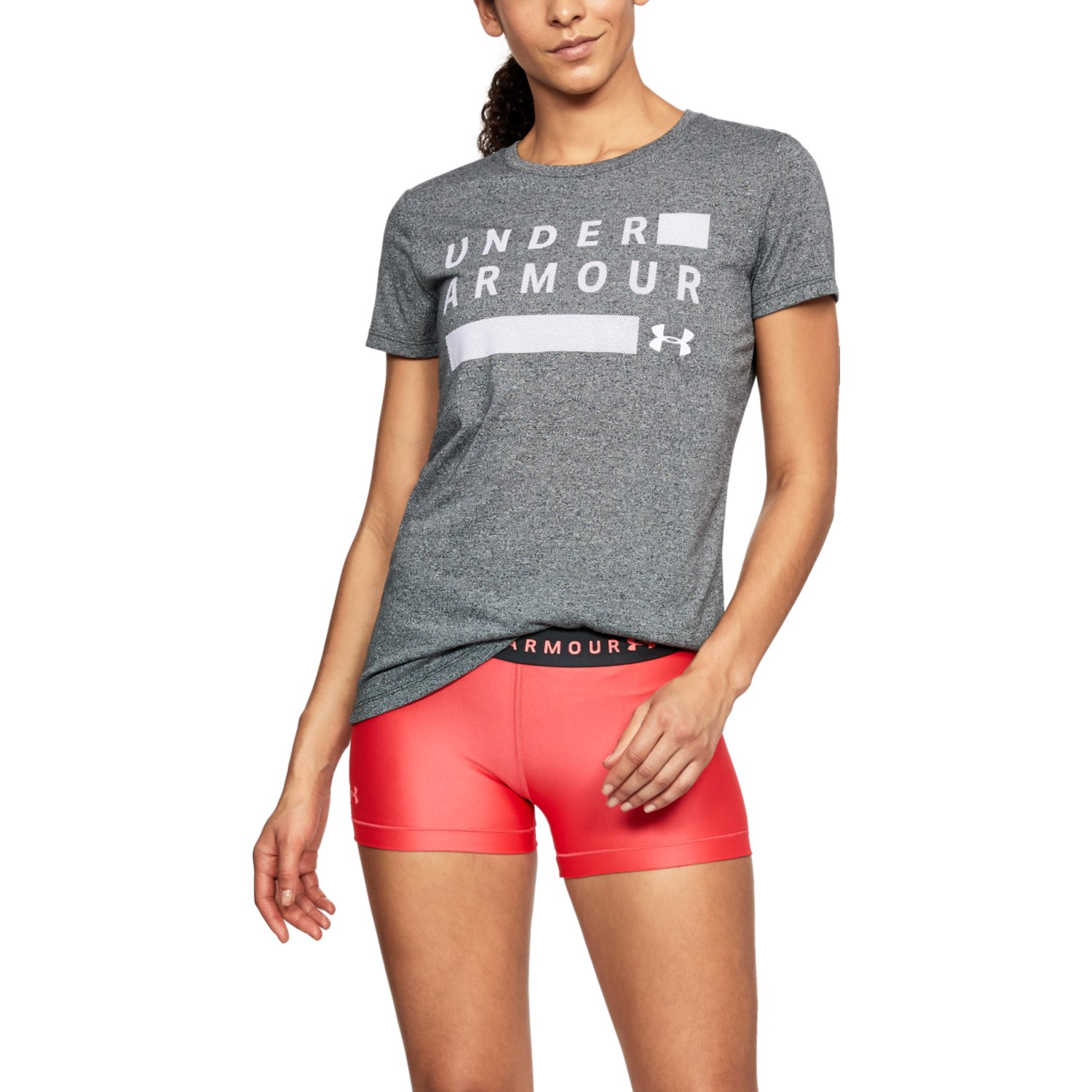 Under Armour Women's Threadborne Graphic Twist Short Sleeve Tee - Picture 8 of 24