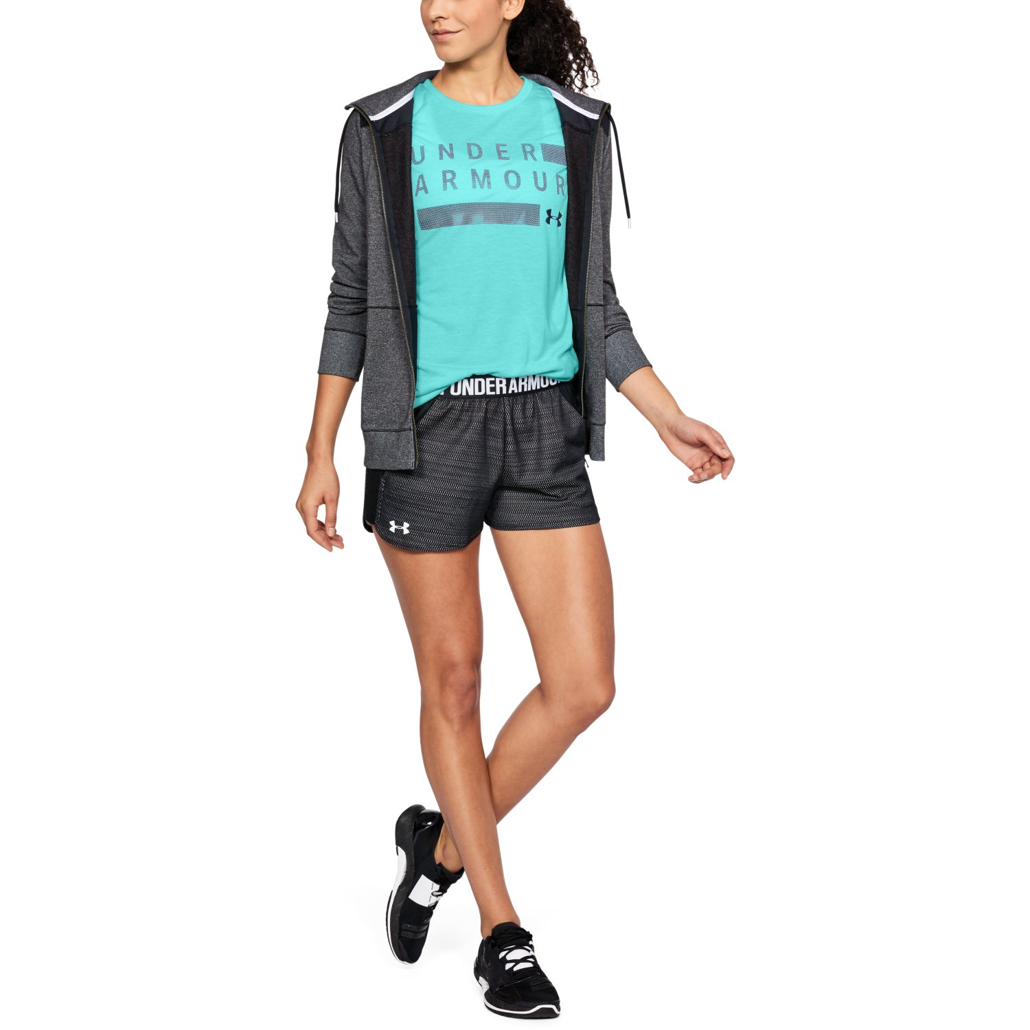 Under Armour Women's Threadborne Graphic Twist Short Sleeve Tee - Picture 15 of 24