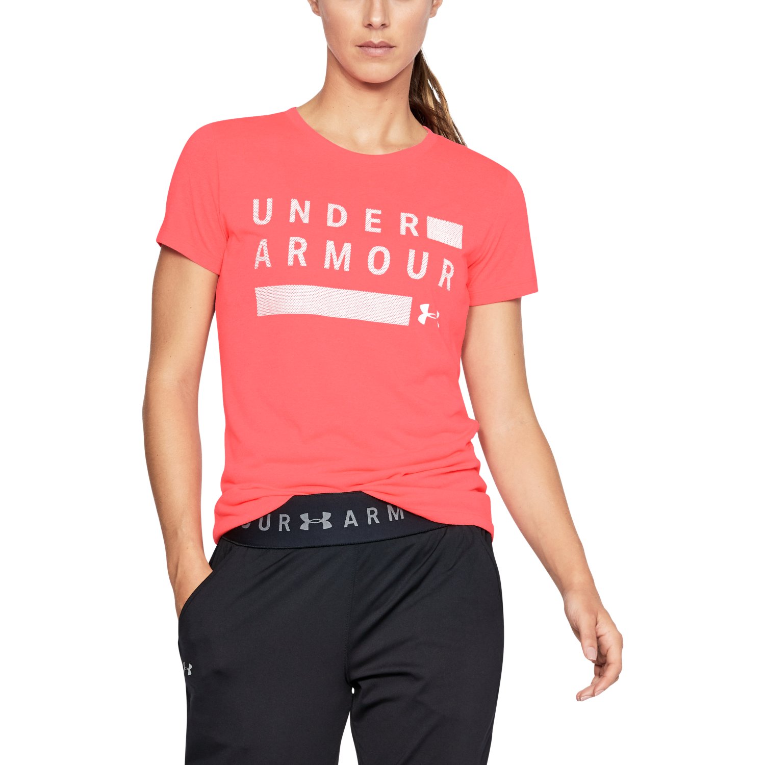 Under Armour Women's Threadborne Graphic Twist Short Sleeve Tee - Picture 18 of 24