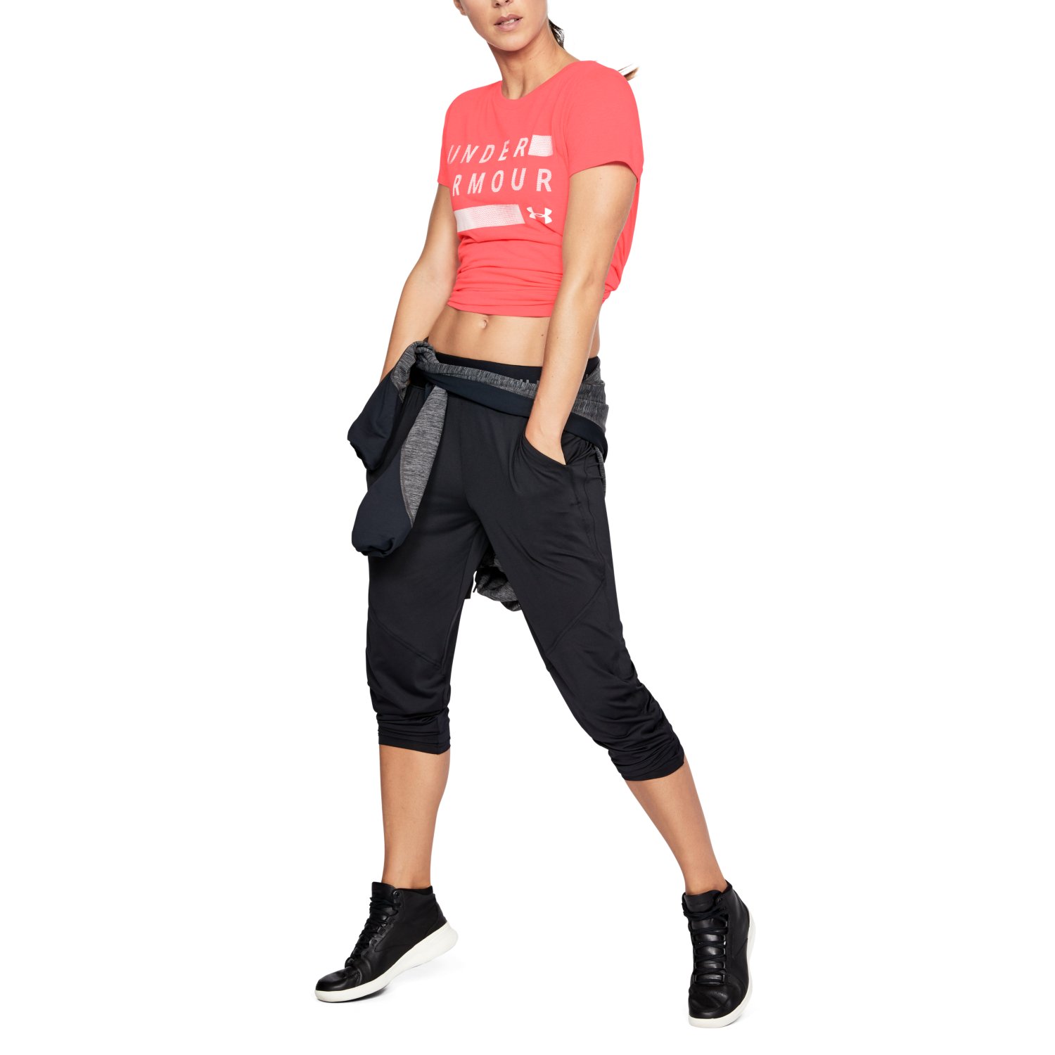 Under Armour Women's Threadborne Graphic Twist Short Sleeve Tee - Picture 20 of 24
