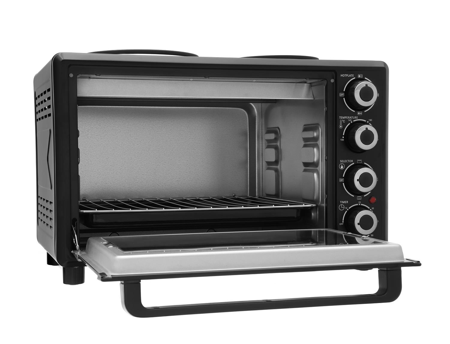 Royale TT30 32L Mini Electric Cooker Table Top Oven with Two Hobs