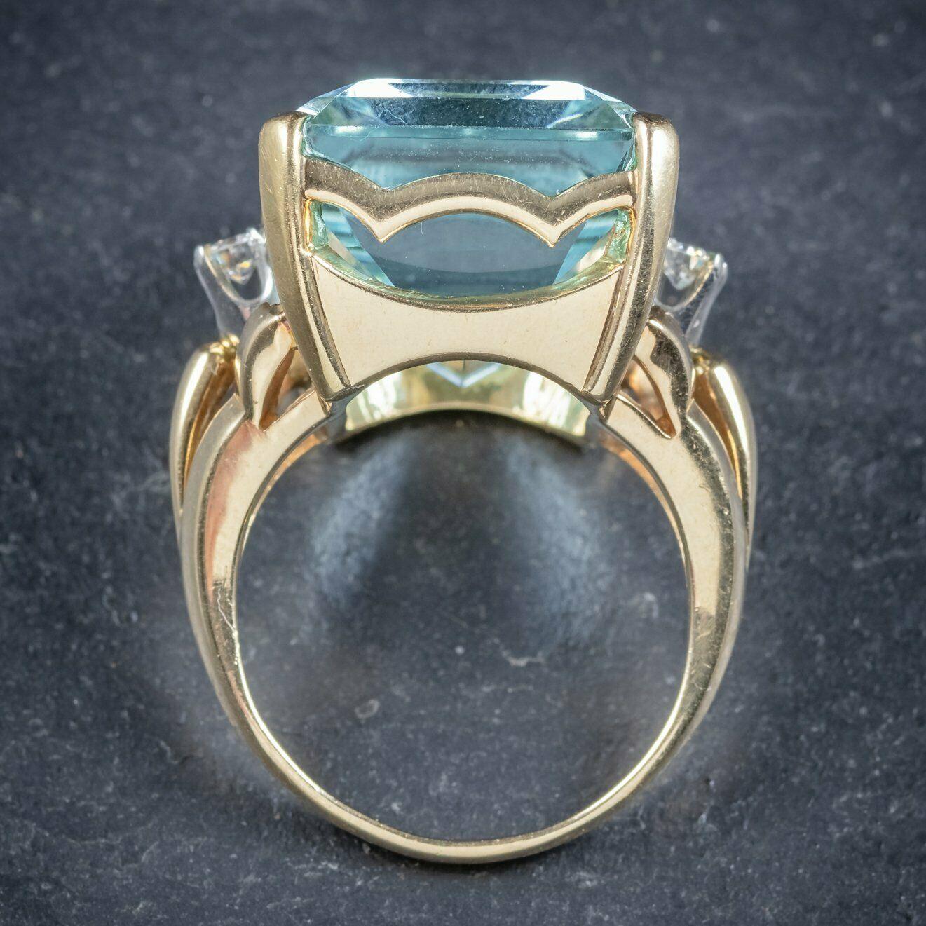 vintage aquamarine ring