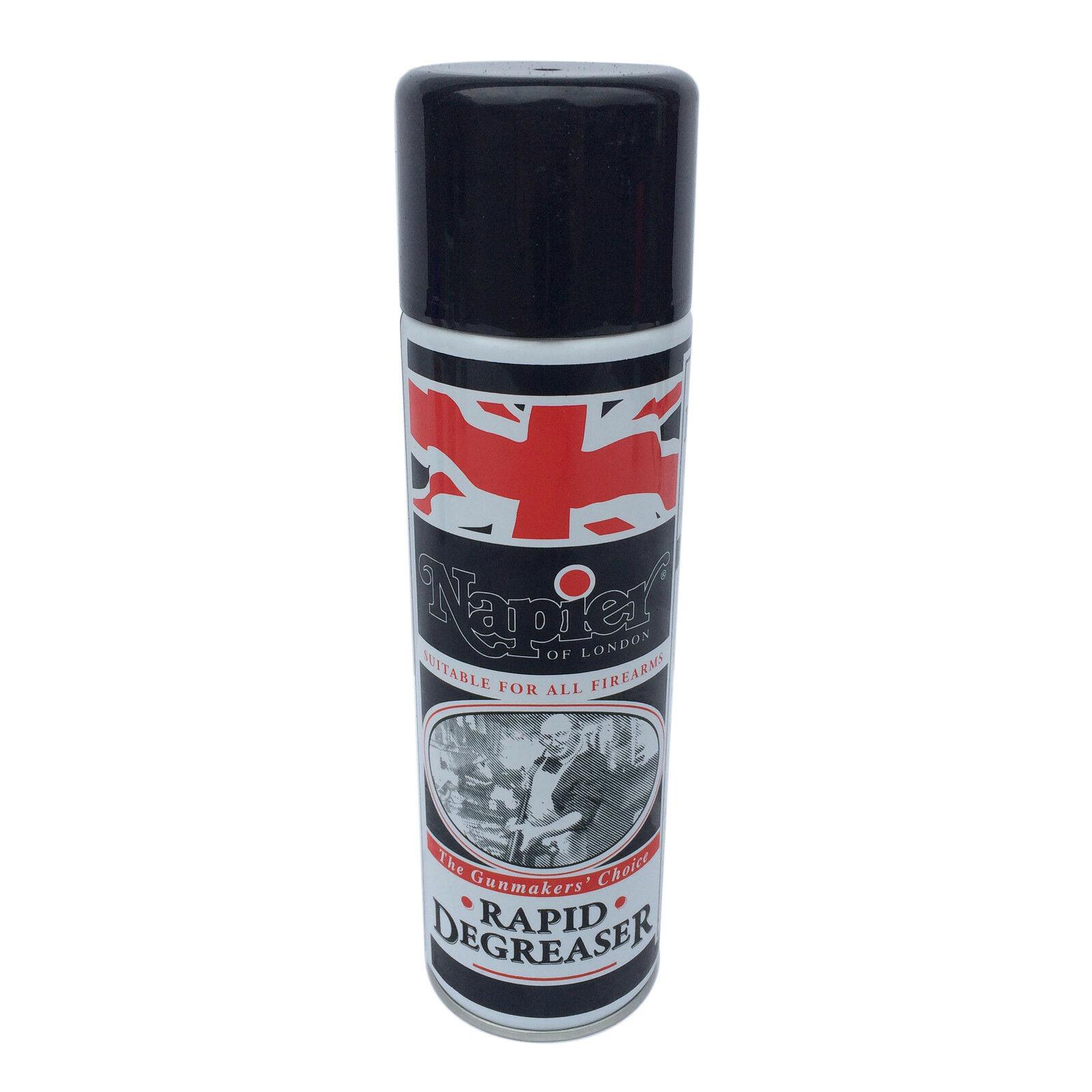 Napier Rapid Degreaser Spray Cleaner Rifle Shot Gun Cleaning Barrel