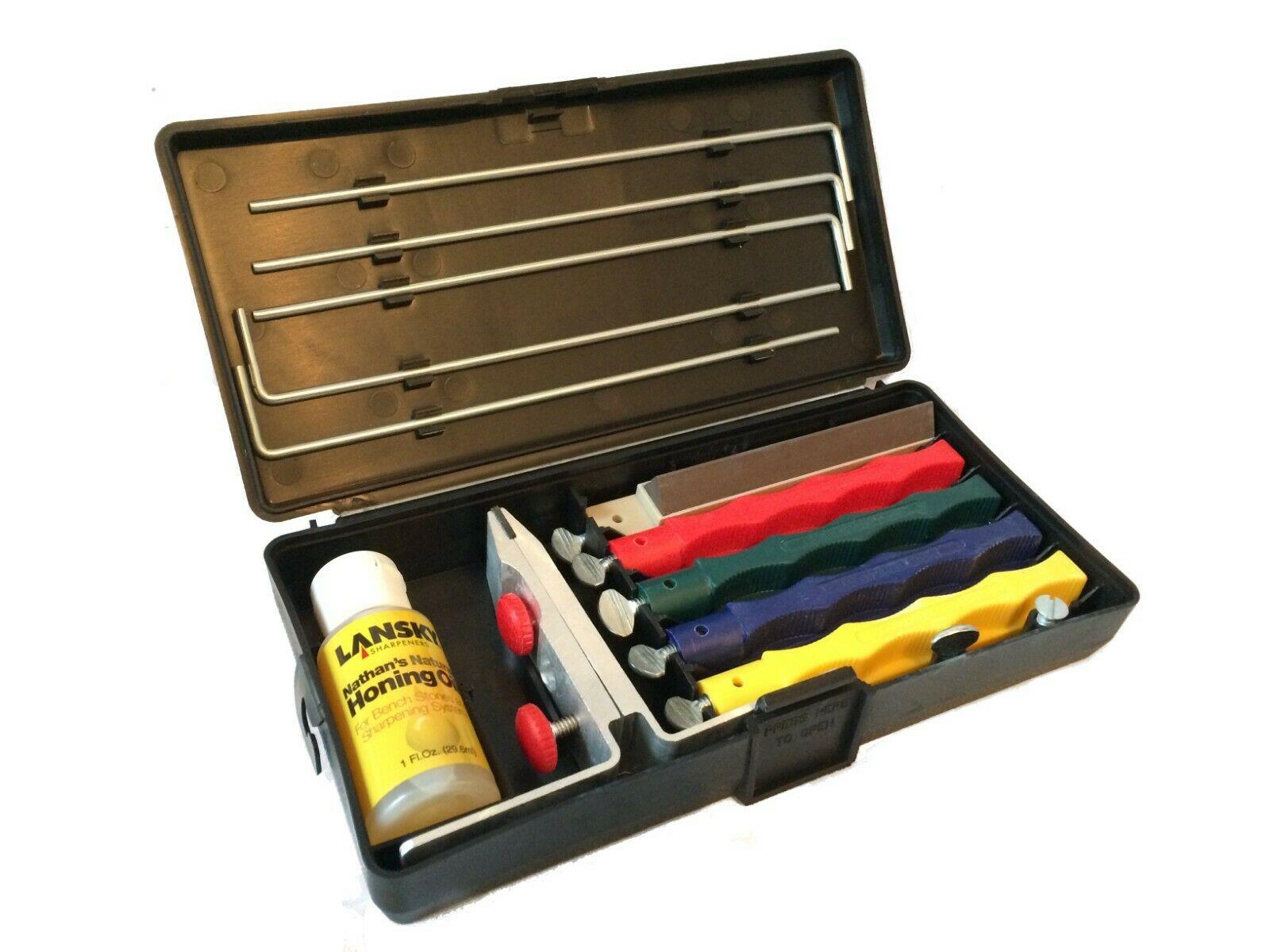 Lansky Professional Knife Sharpening Kit System Tool Blade Hone Ceramic Kitchen eBay