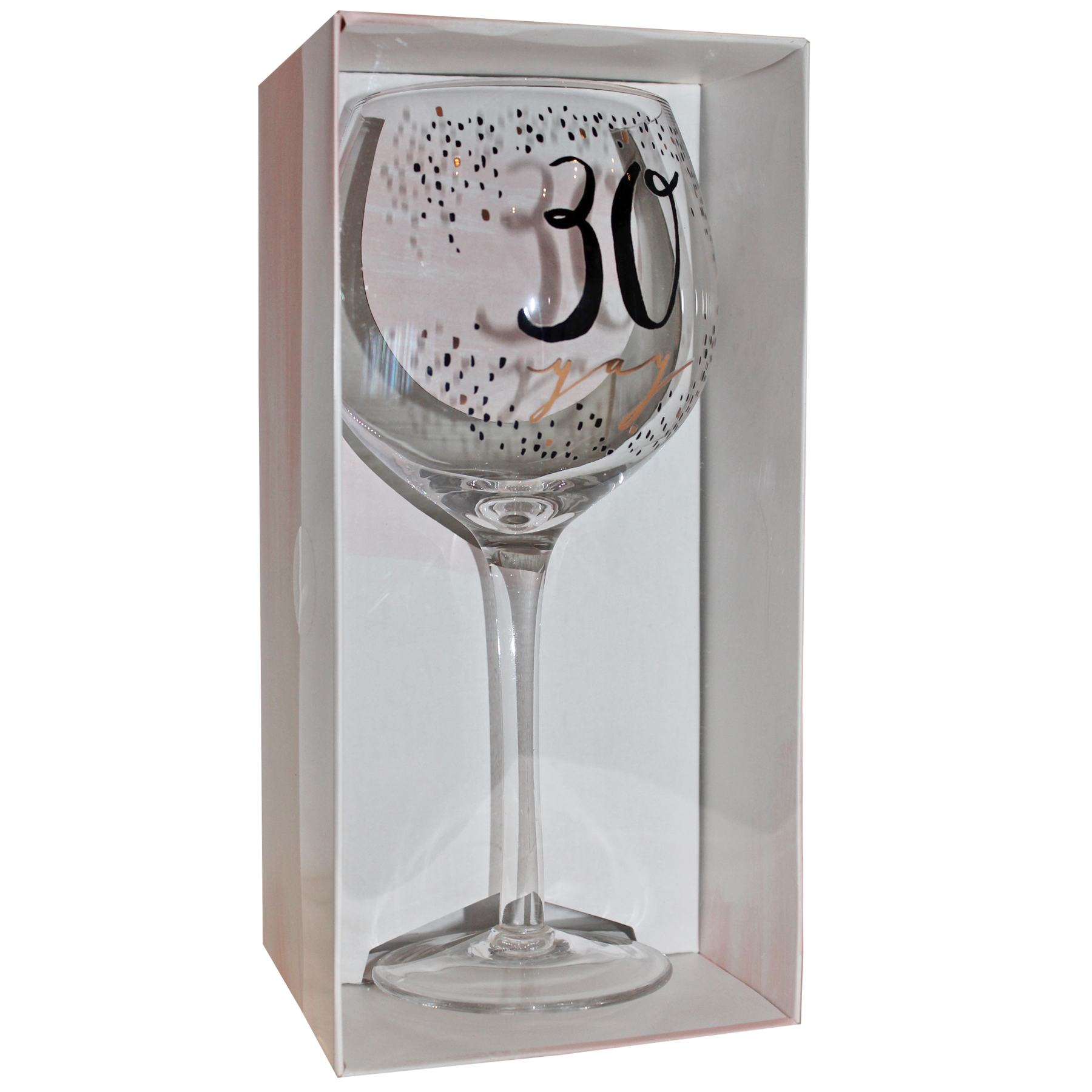 21ST.,30TH 40TH 50TH & 70TH LUXE GIN BIRTHDAY FOILED GLASSES 18TH 60TH