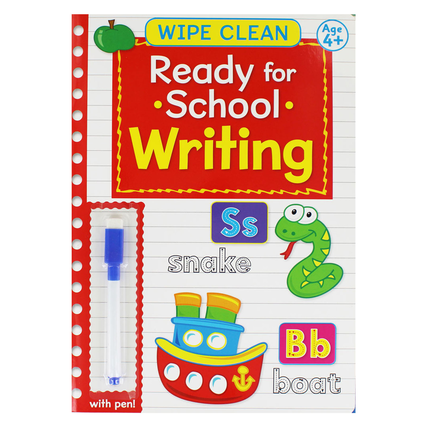 Wipe Clean Ready for School Book with Pen Age 4+ Writing book 1 eBay