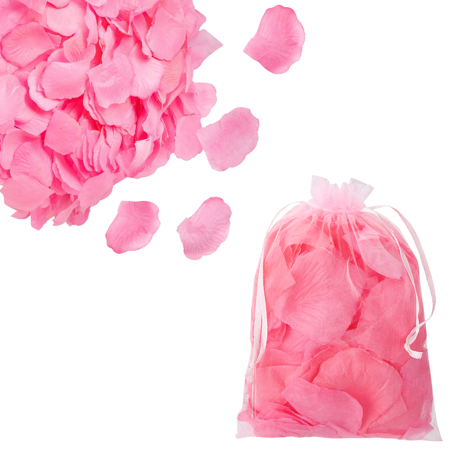 Valentine’s Day 160 Piece Decorative Rose Petals in Organza Bag