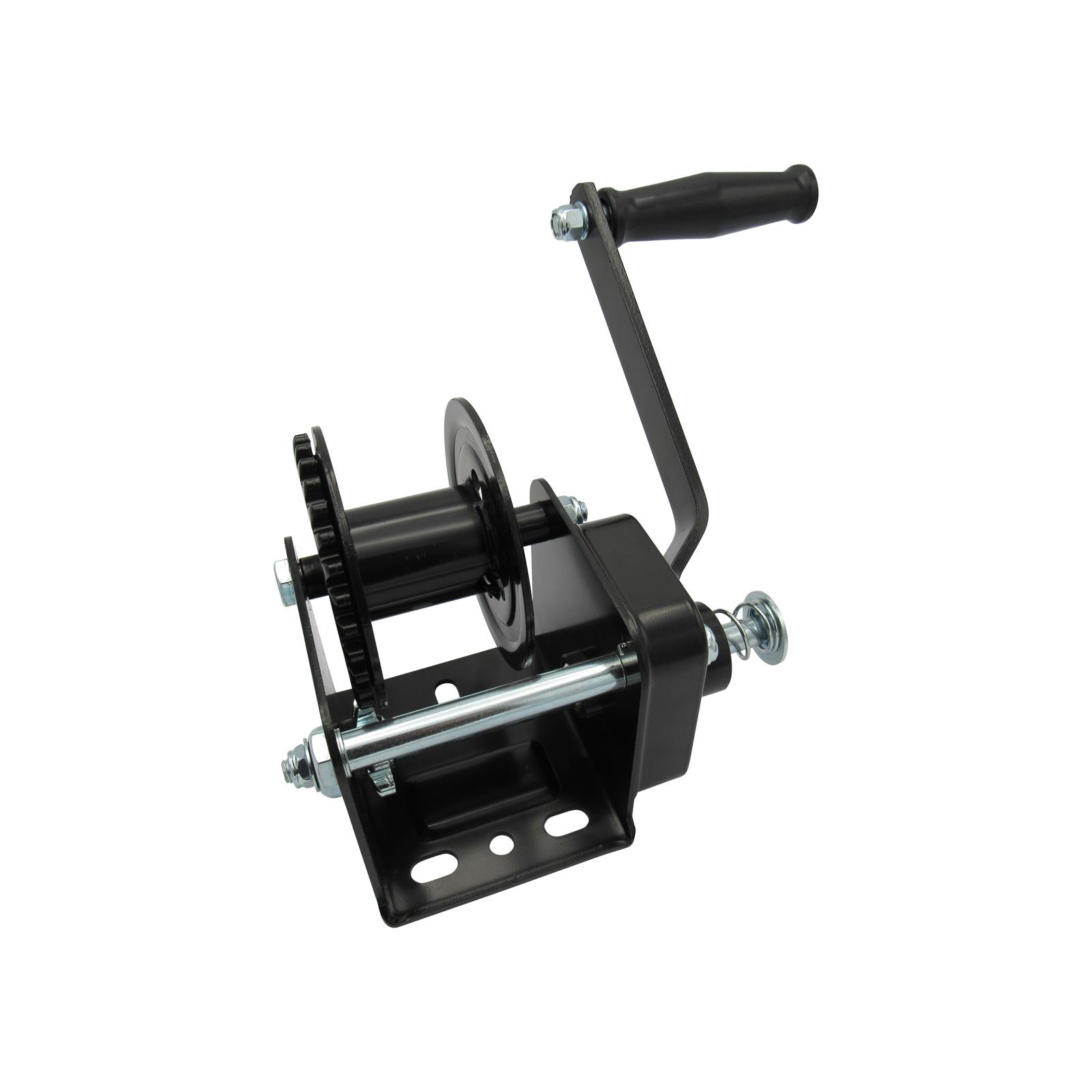 Cabrestante manual en acabado negro con freno 600 lb - 2500 lb (extractor de remolque para automóvil) - Imagen 25 de 48