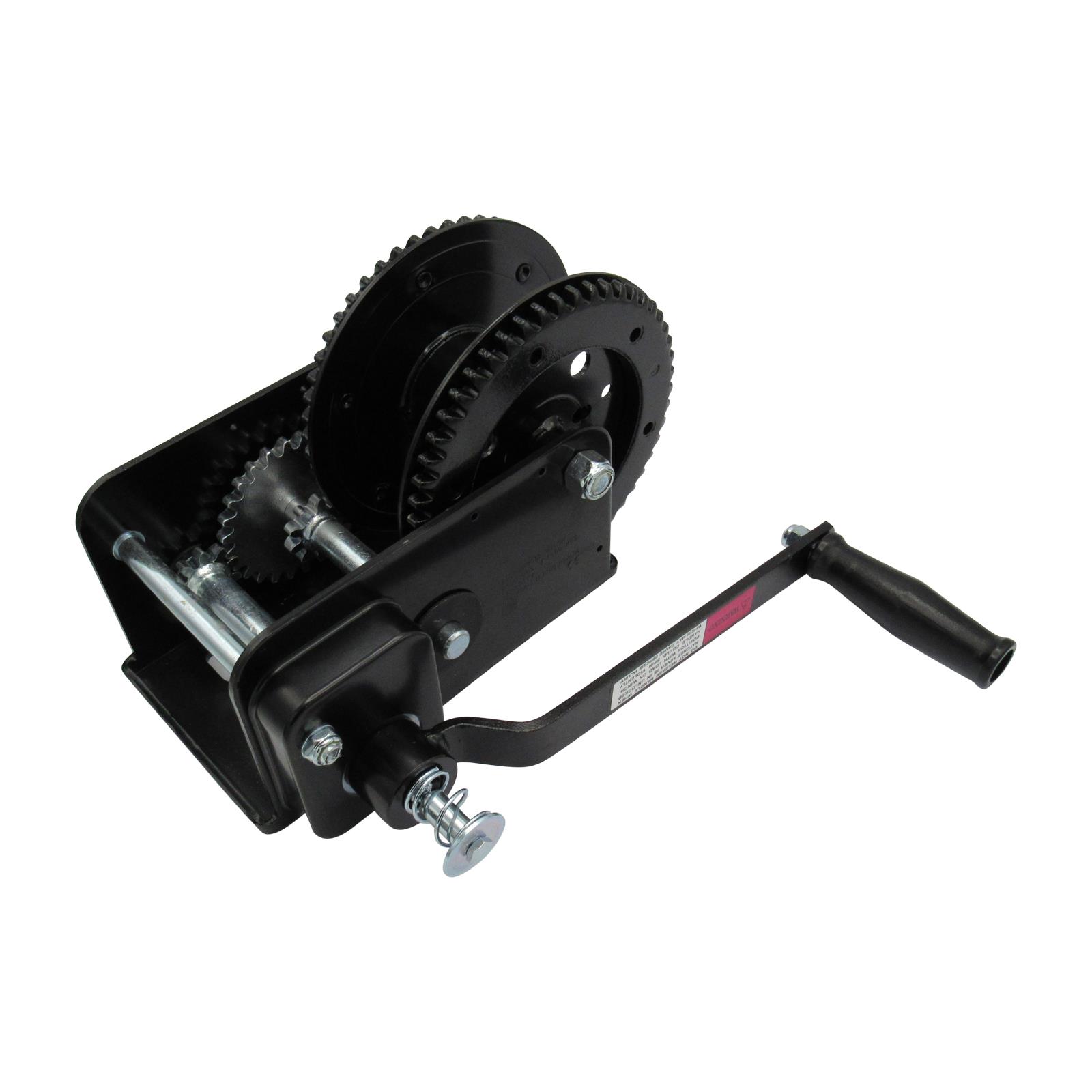 Cabrestante manual en acabado negro con freno 600 lb - 2500 lb (extractor de remolque para automóvil) - Imagen 34 de 48