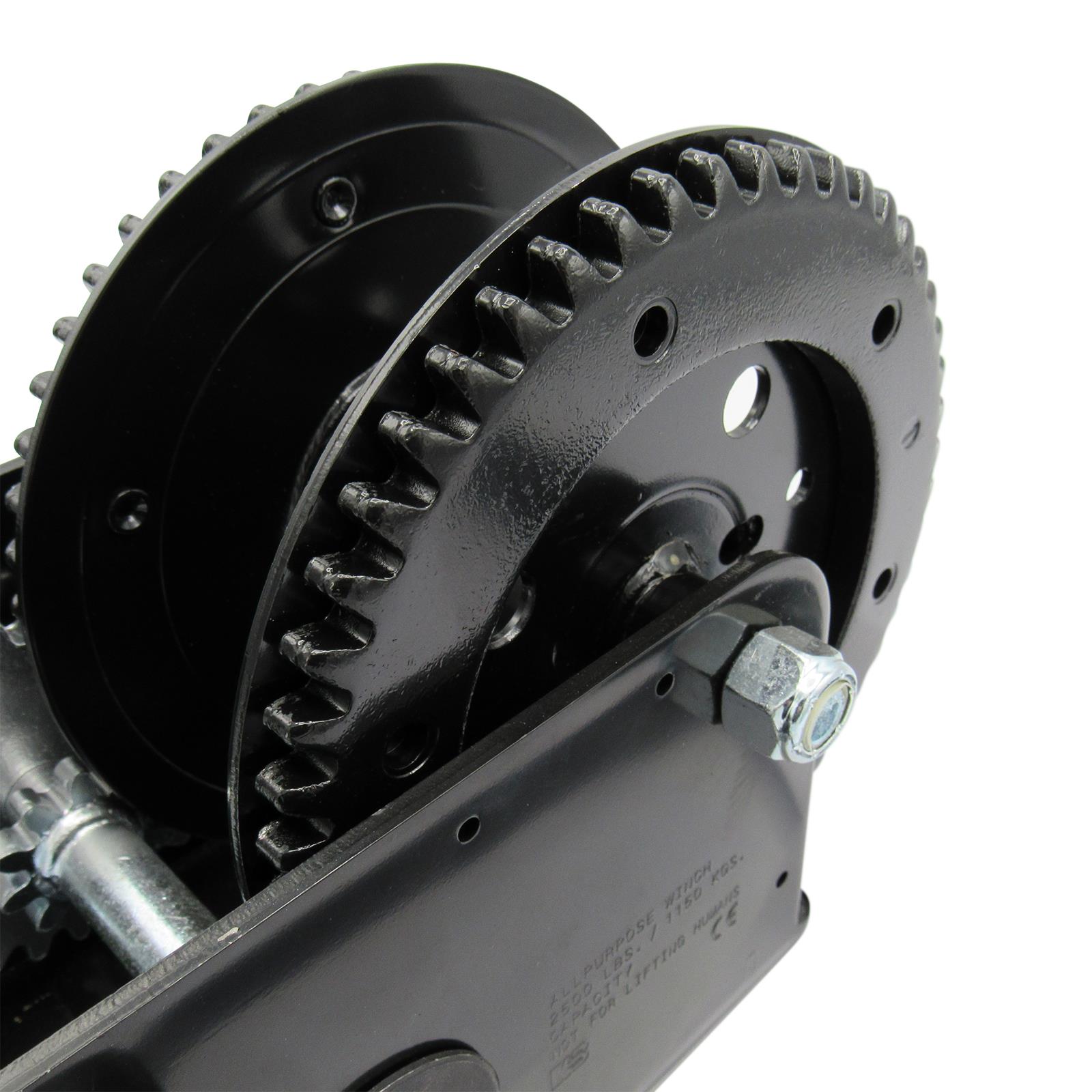 Cabrestante manual en acabado negro con freno 600 lb - 2500 lb (extractor de remolque para automóvil) - Imagen 38 de 48