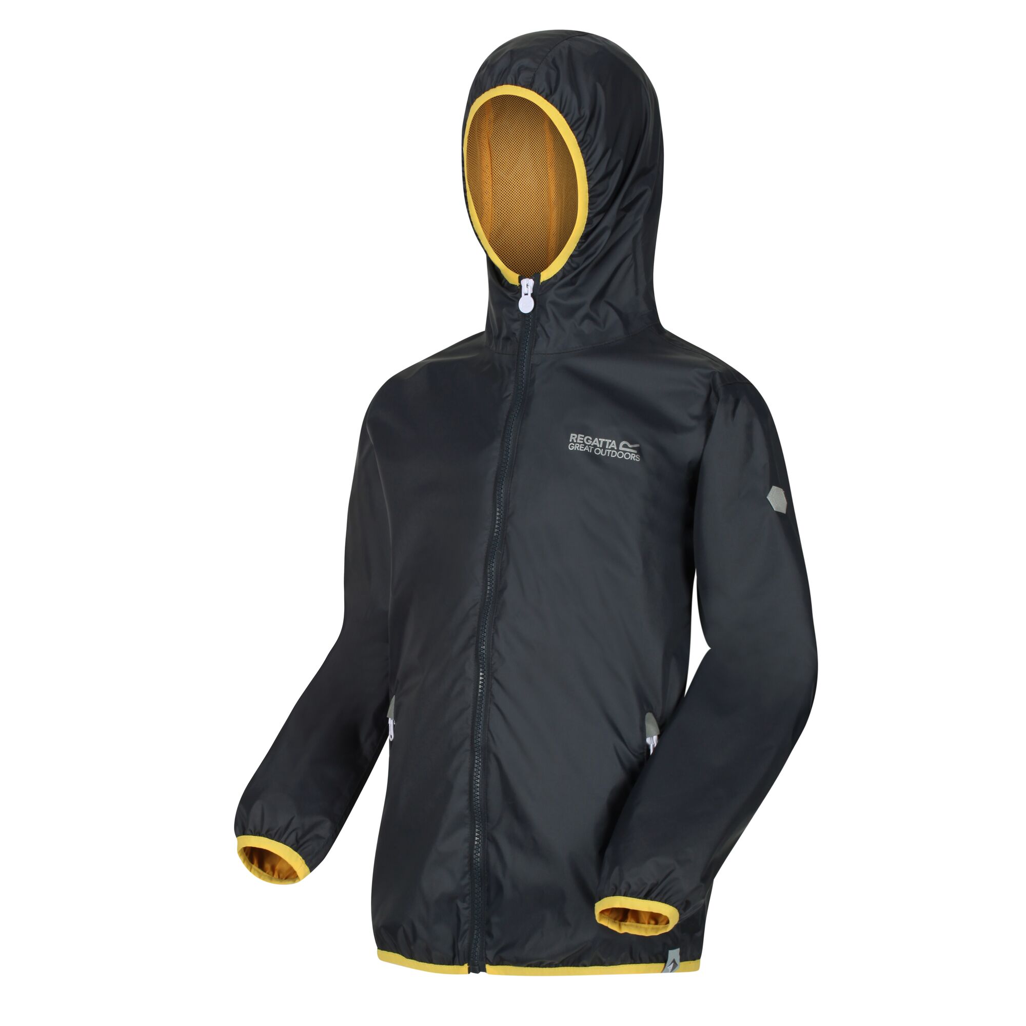 Regatta Lever II Kids Waterproof Packaway Jacket - Picture 19 of 115