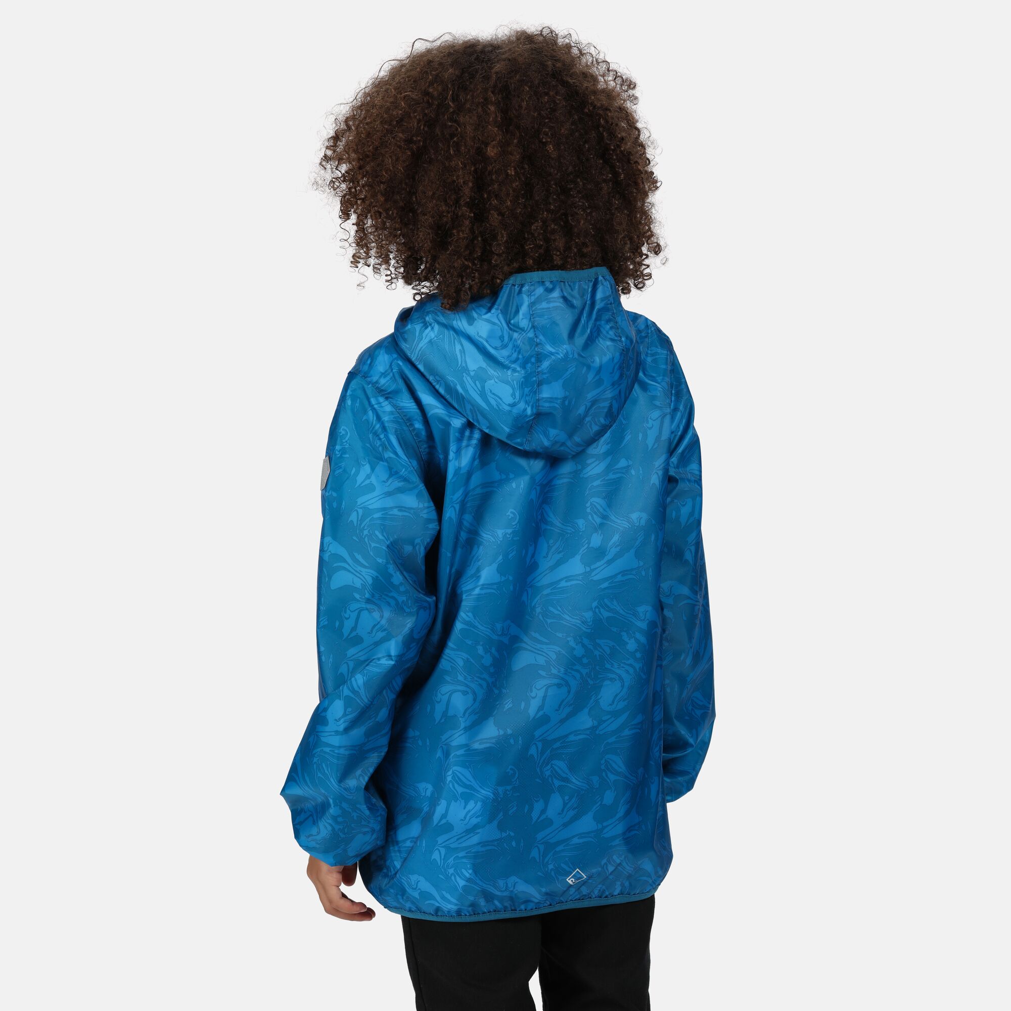 Regatta Printed Lever Kids Waterproof Packaway Jacket - Picture 9 of 83